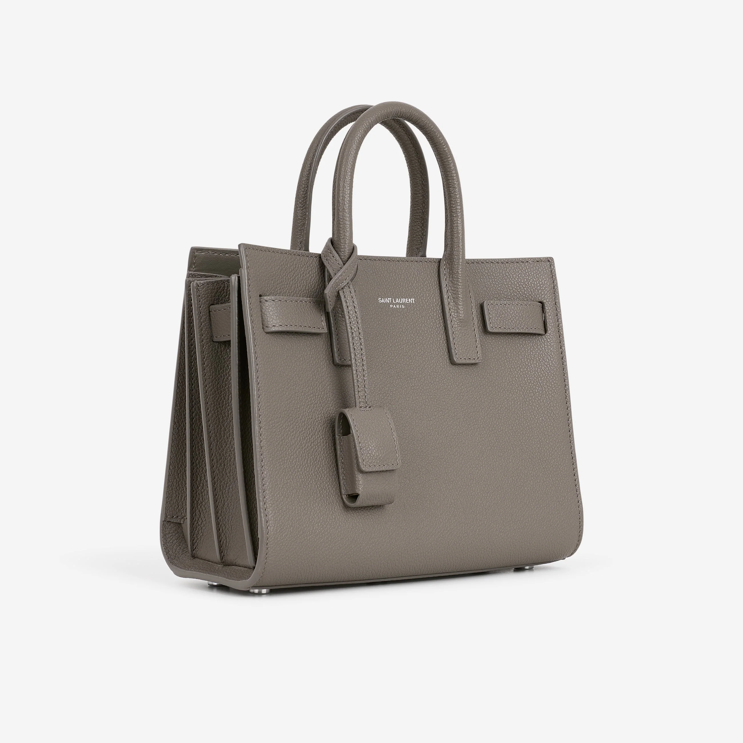 Saint Laurent Nano Sac De Jour - Grey Calfskin | Silver Hardware - Image 3