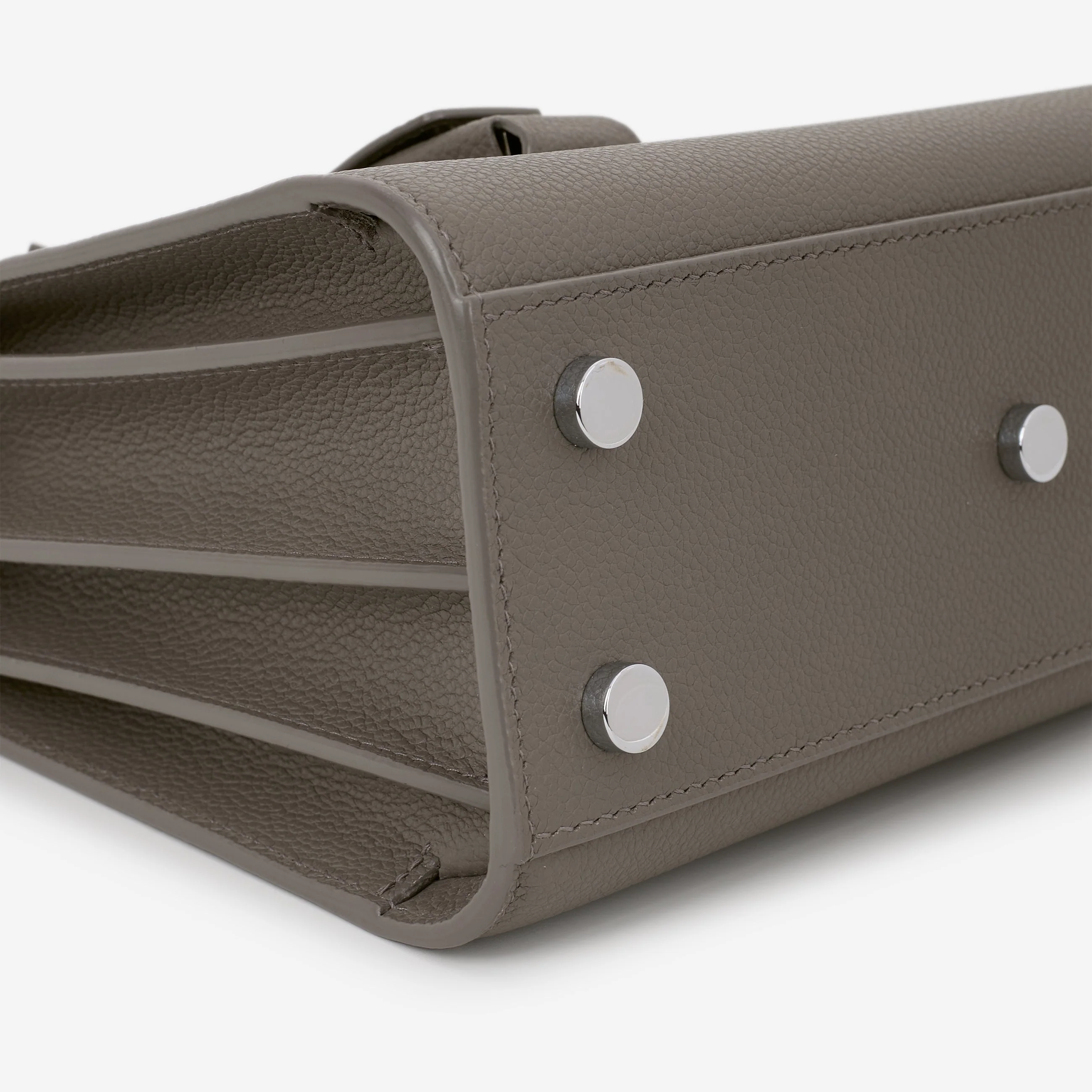 Saint Laurent Nano Sac De Jour - Grey Calfskin | Silver Hardware - Image 6