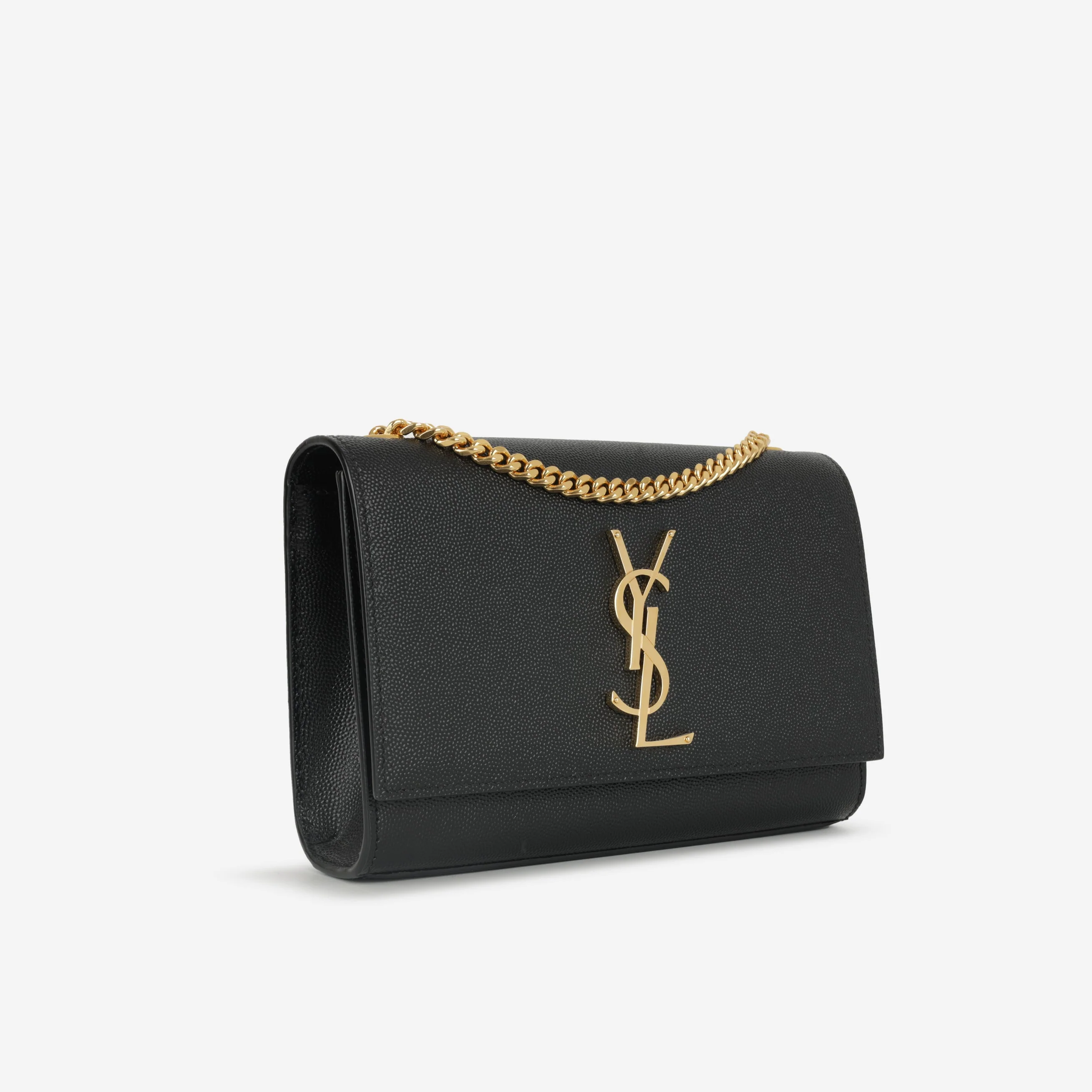Saint Laurent Small Kate - Black Grained Leather | Gold Hardware - Image 2
