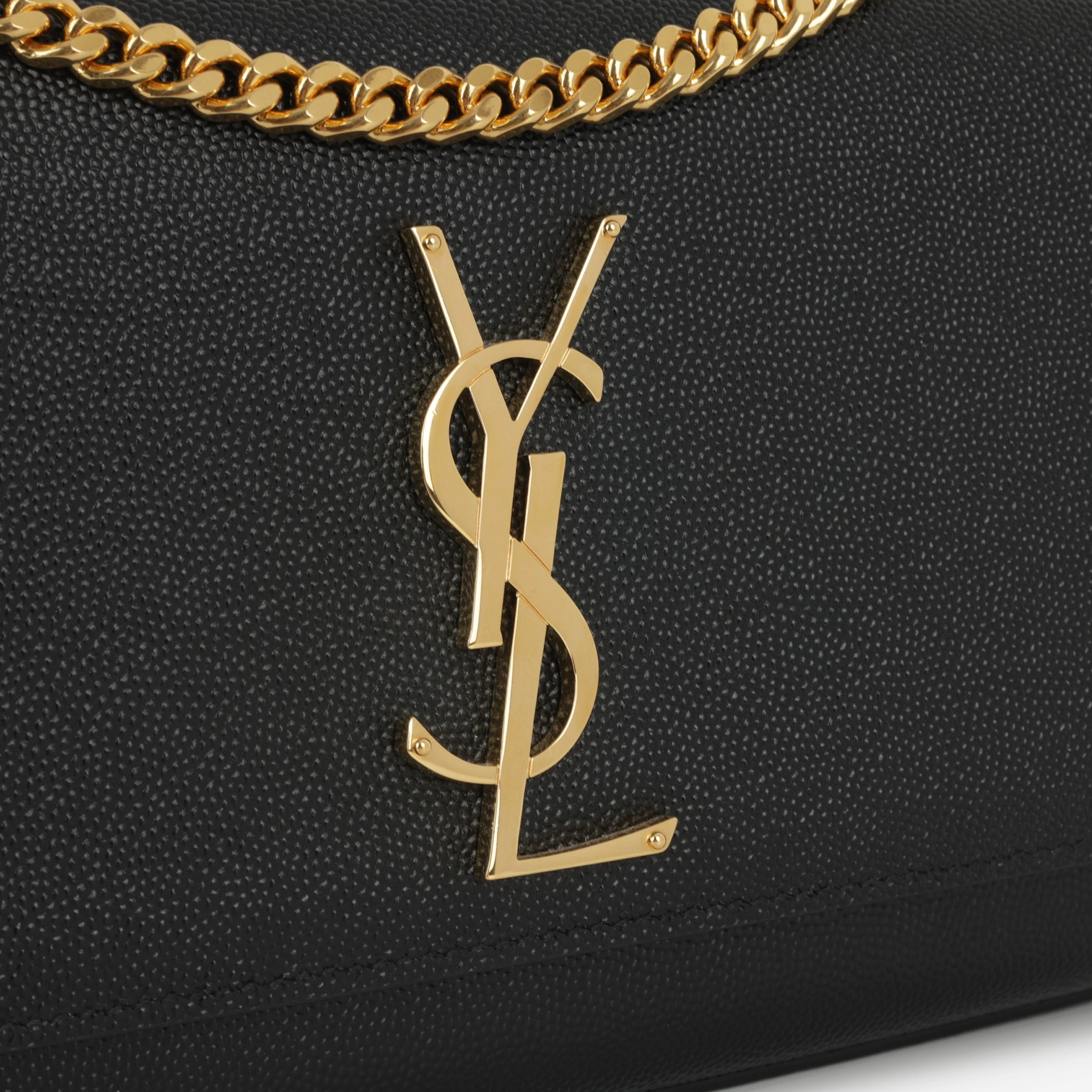 Saint Laurent Small Kate - Black Grained Leather | Gold Hardware - Image 6