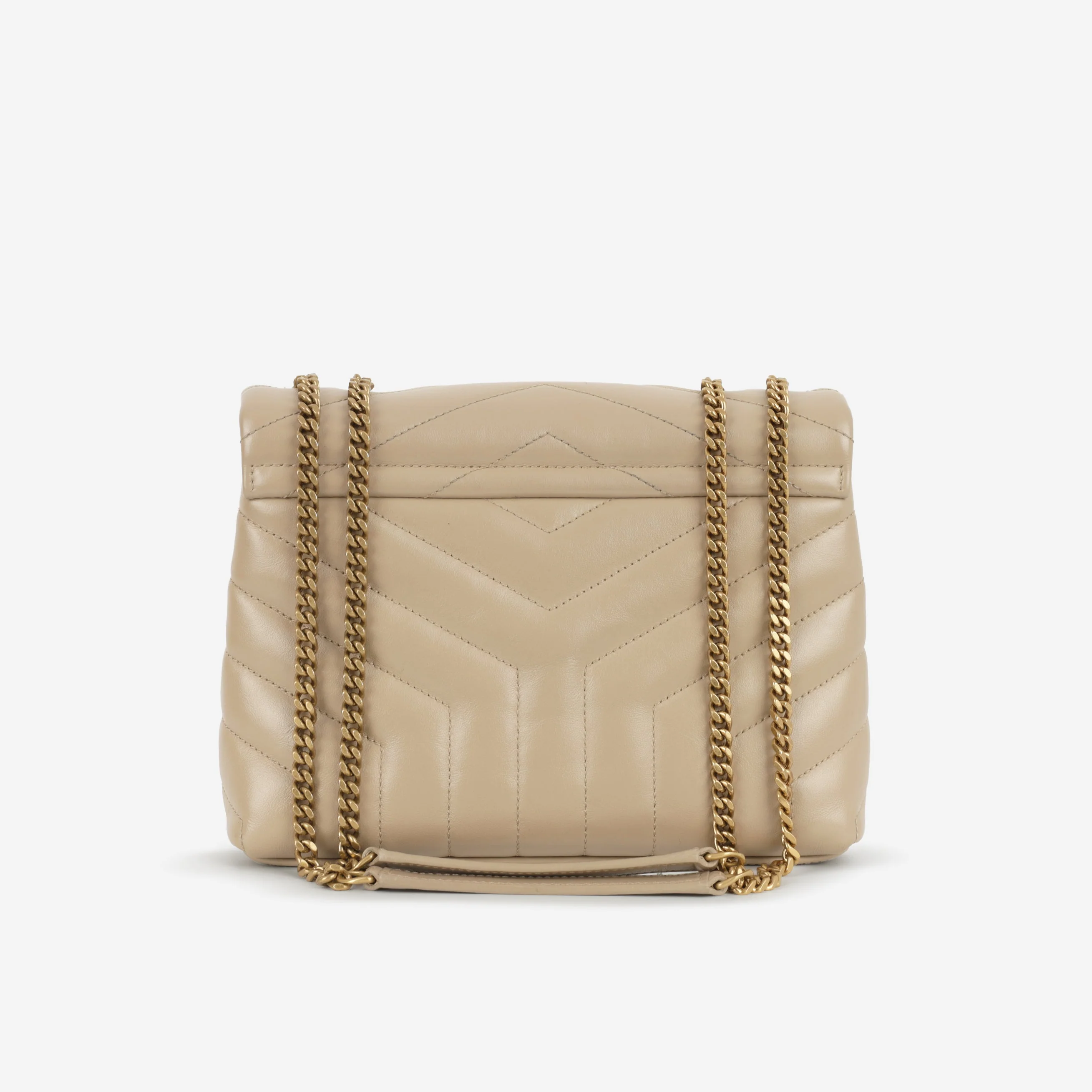 Saint Laurent Small Loulou - Beige Calfskin | Gold Hardware - Image 3