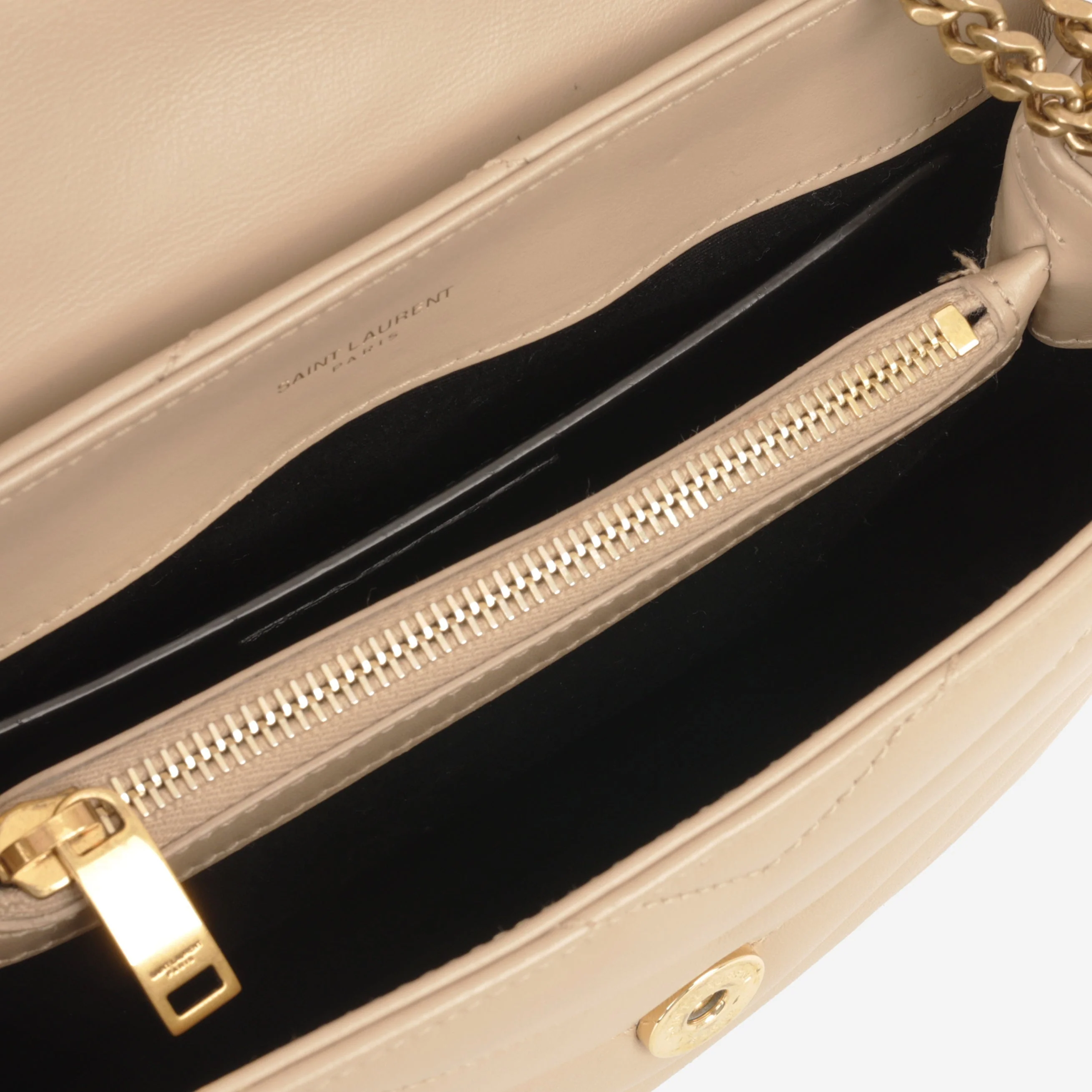 Saint Laurent Small Loulou - Beige Calfskin | Gold Hardware - Image 5