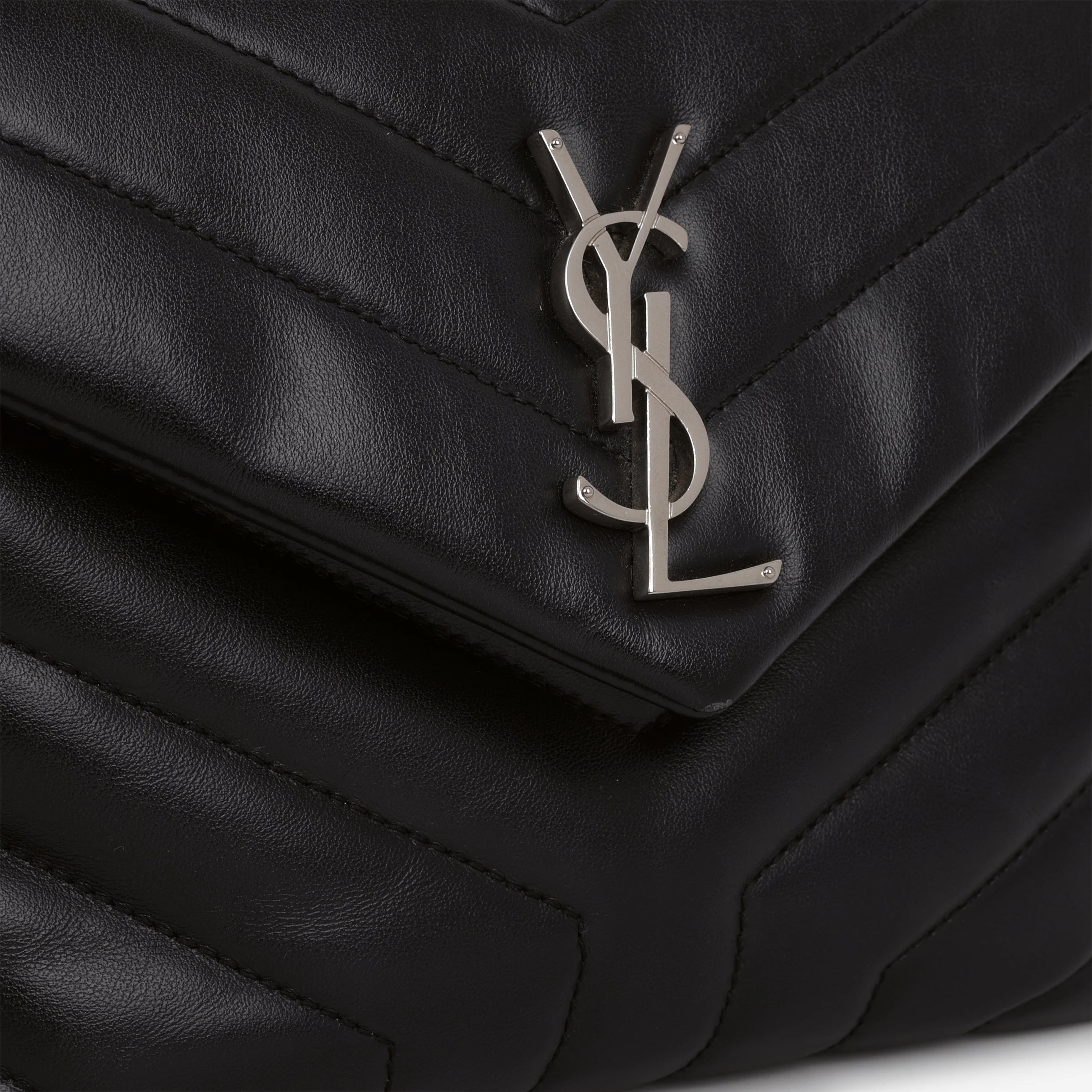 Saint Laurent Small Loulou - Black Calfskin | Silver Hardware - Image 7