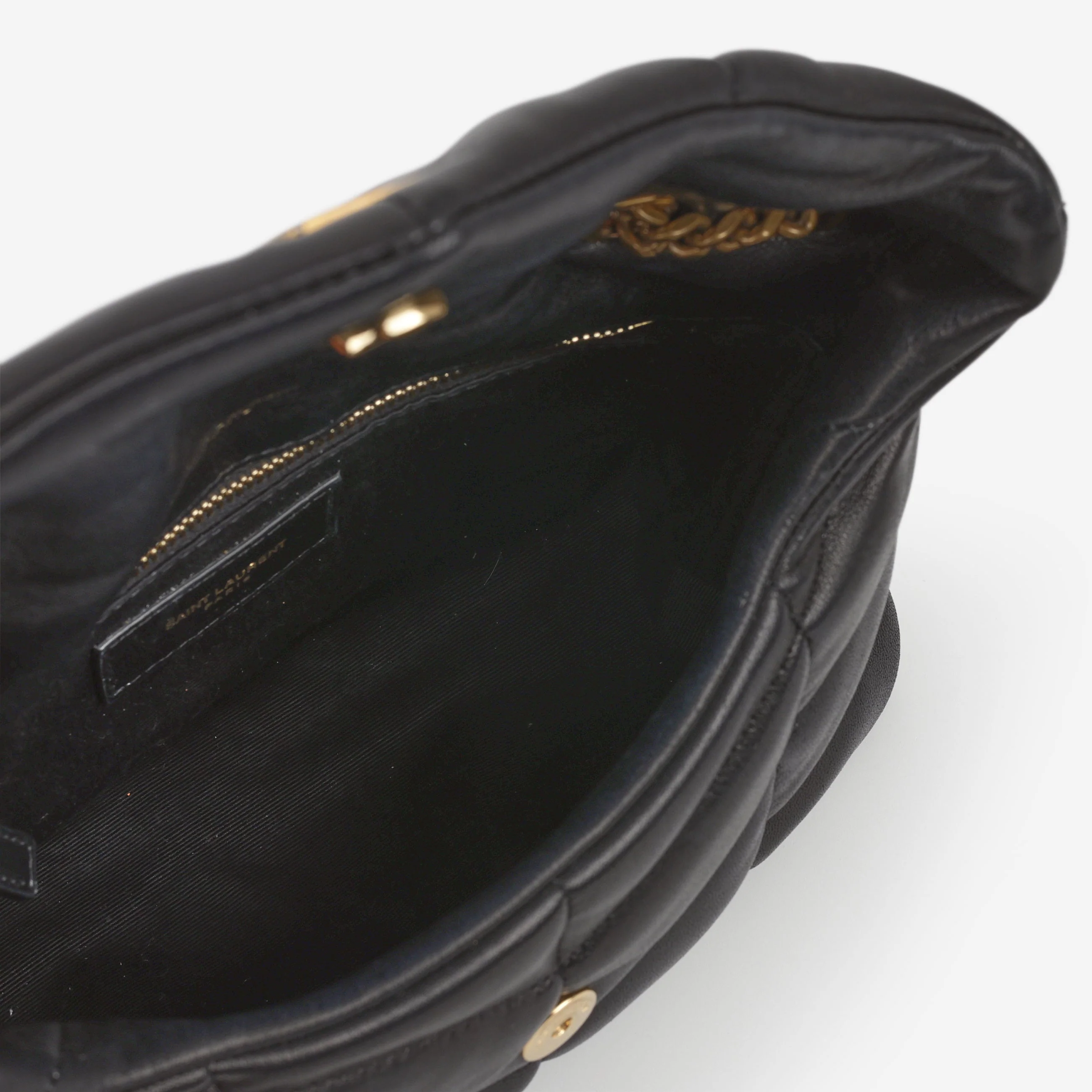 Saint Laurent Toy Lou Puffer - Black Lambskin | Gold Hardware - Image 5