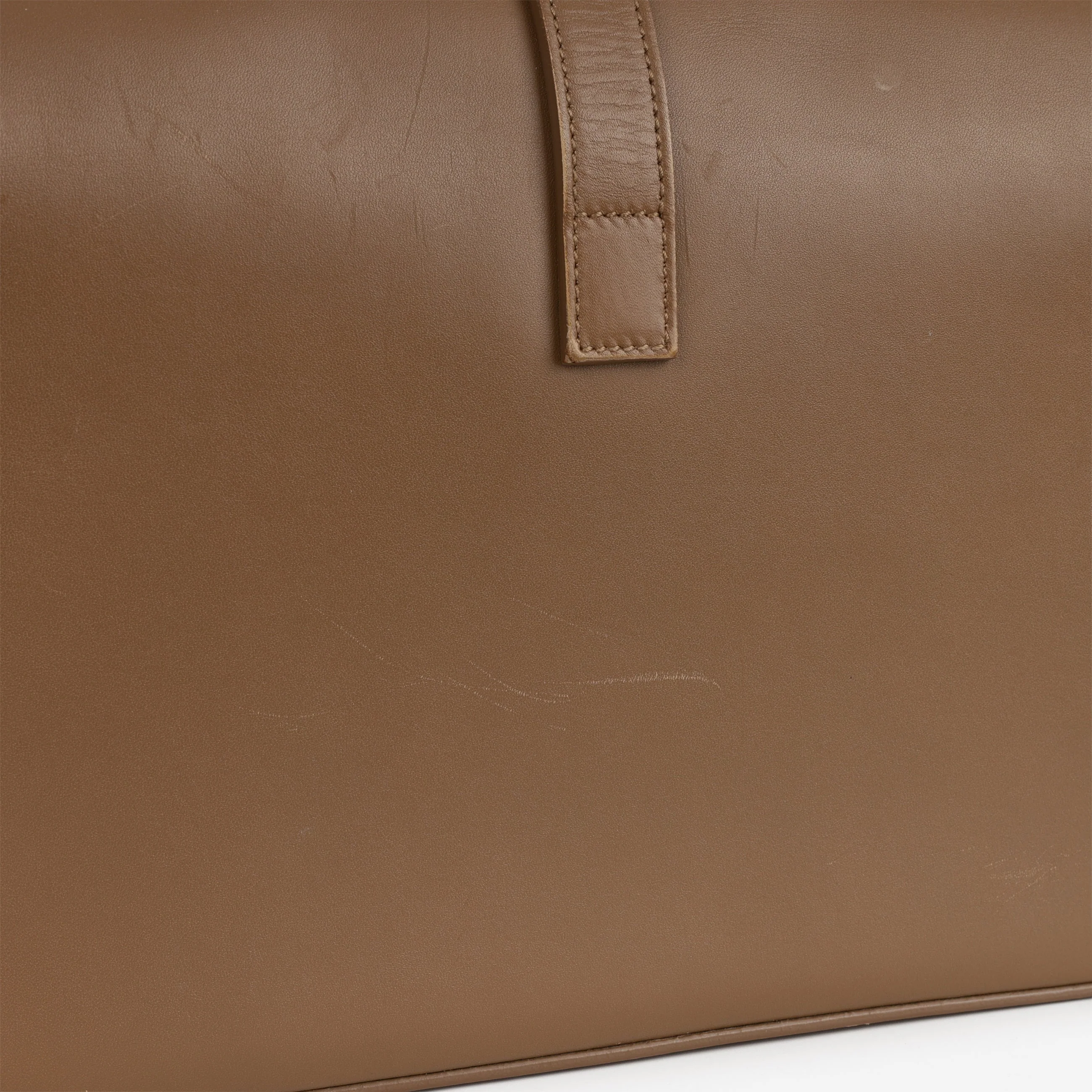 Saint Laurent Université Flap Bag - Tan Leather | Gold Hardware - Image 14