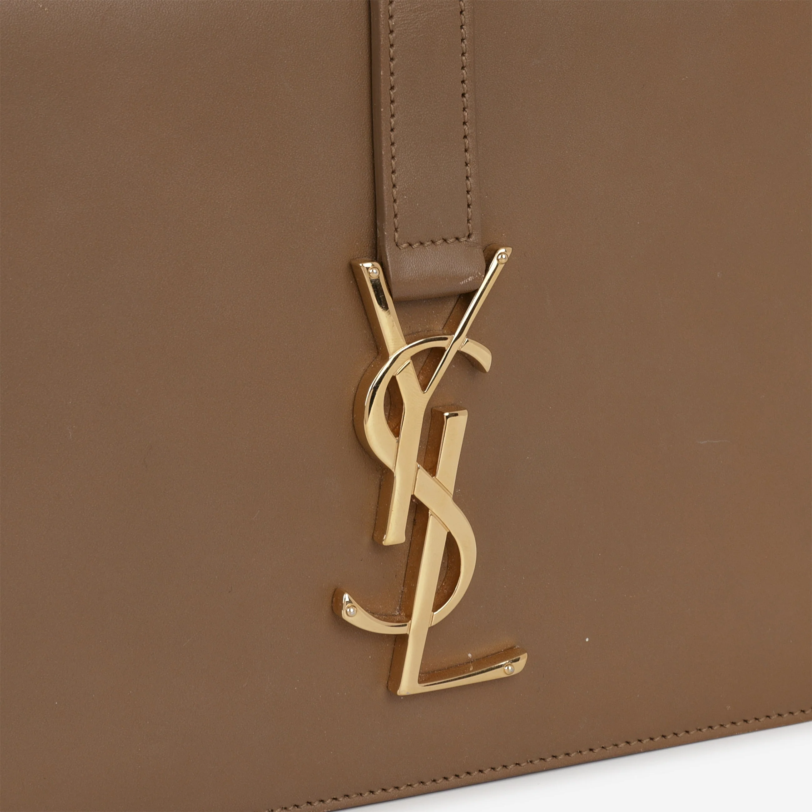 Saint Laurent Université Flap Bag - Tan Leather | Gold Hardware - Image 15