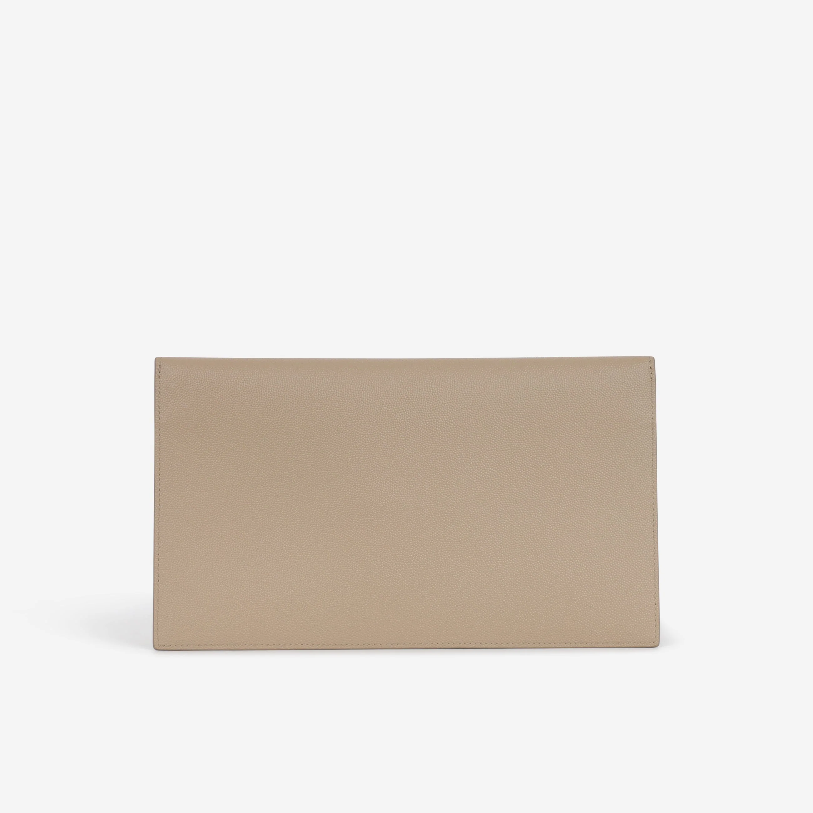 Saint Laurent Uptown Pouch - Dark Beige Grained Calfskin | Gold Hardware - Image 3