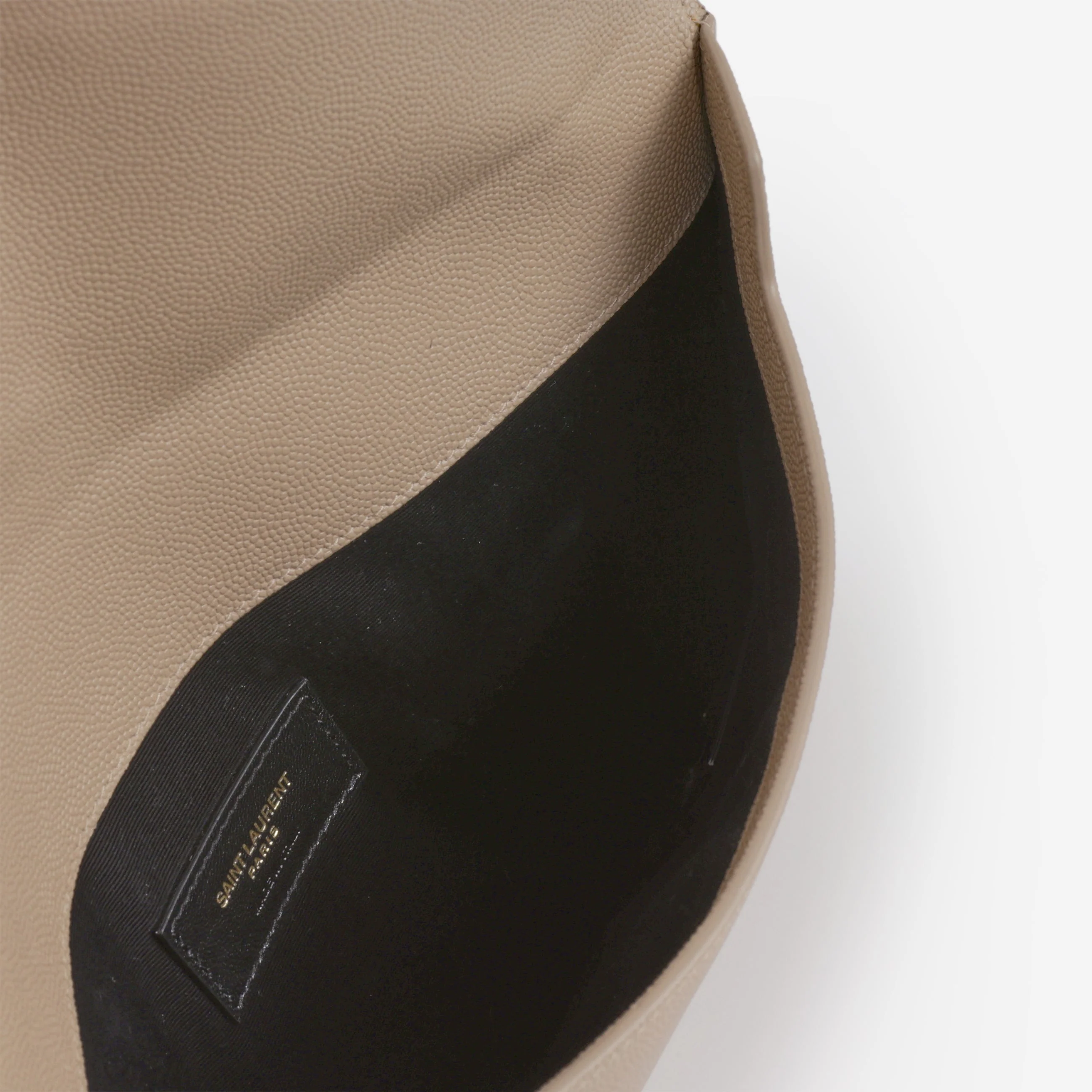 Saint Laurent Uptown Pouch - Dark Beige Grained Calfskin | Gold Hardware - Image 5