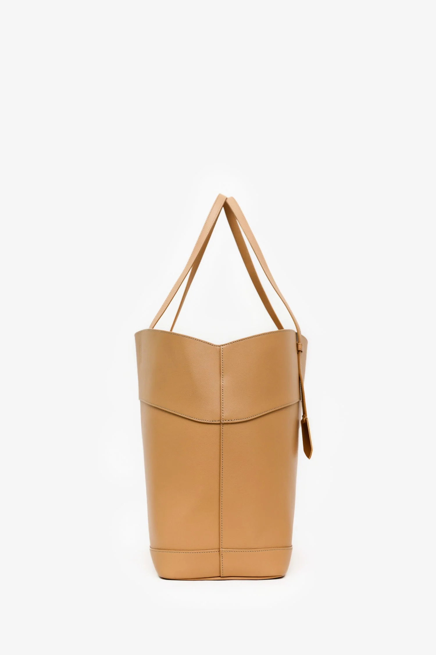 Salvatore Ferragamo Beige Medium 'Charming' Leather Tote Bag - Image 3