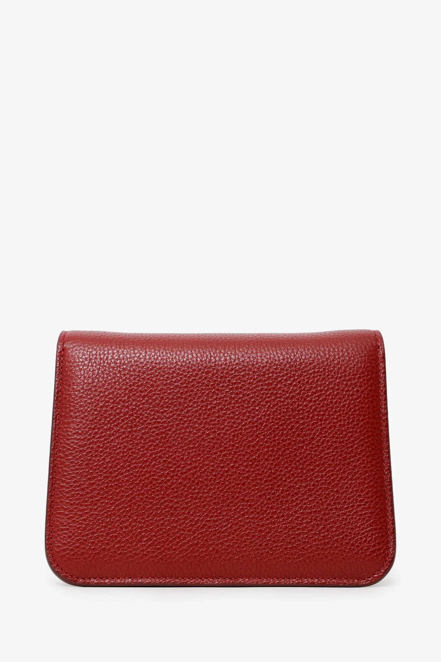Salvatore Ferragamo Burgundy Leather Vara Bow Crossbody - Image 2