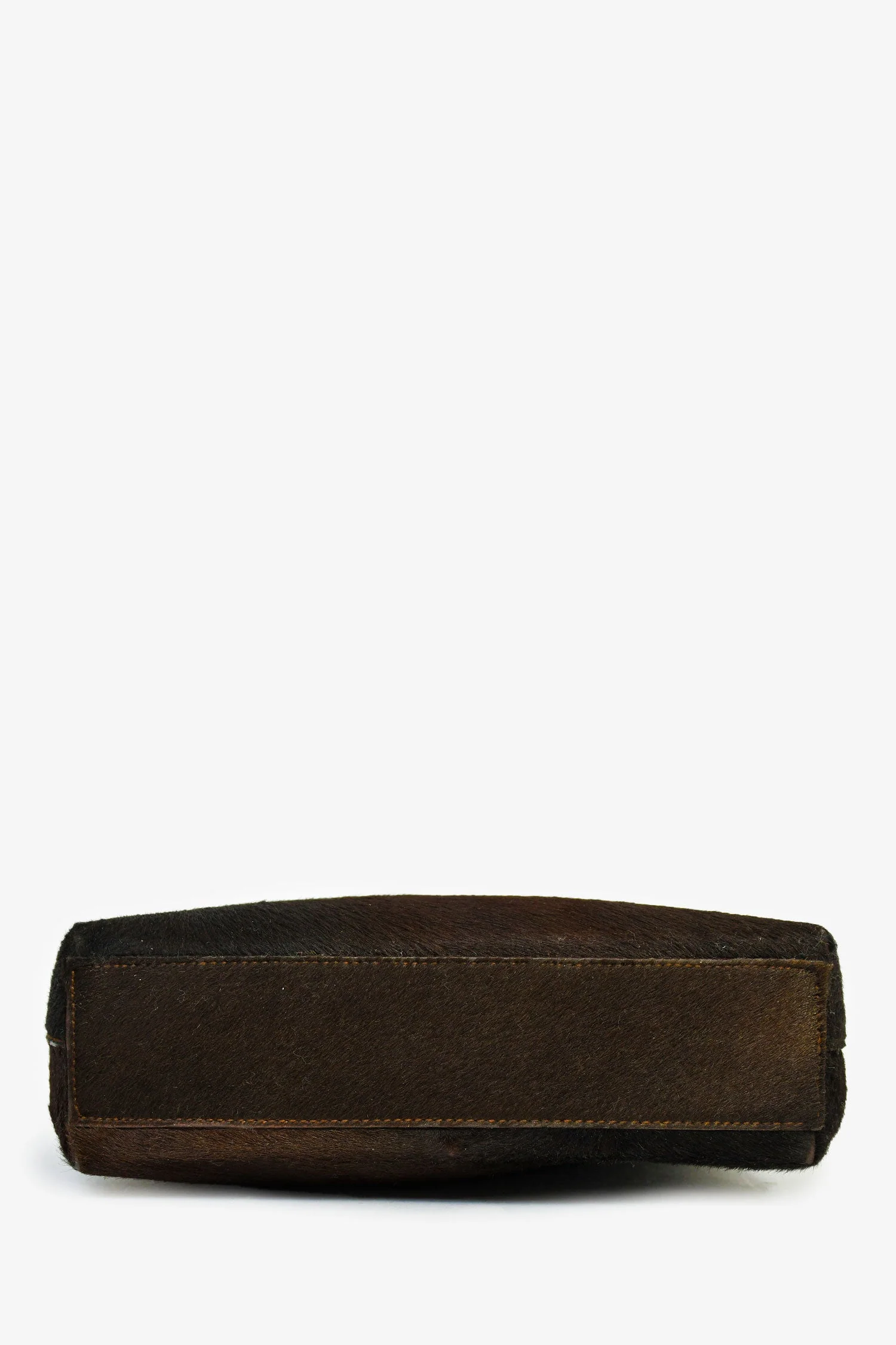 Salvatore Ferragamo Chocolate Brown Ponyhair Shoulder Bag - Image 5