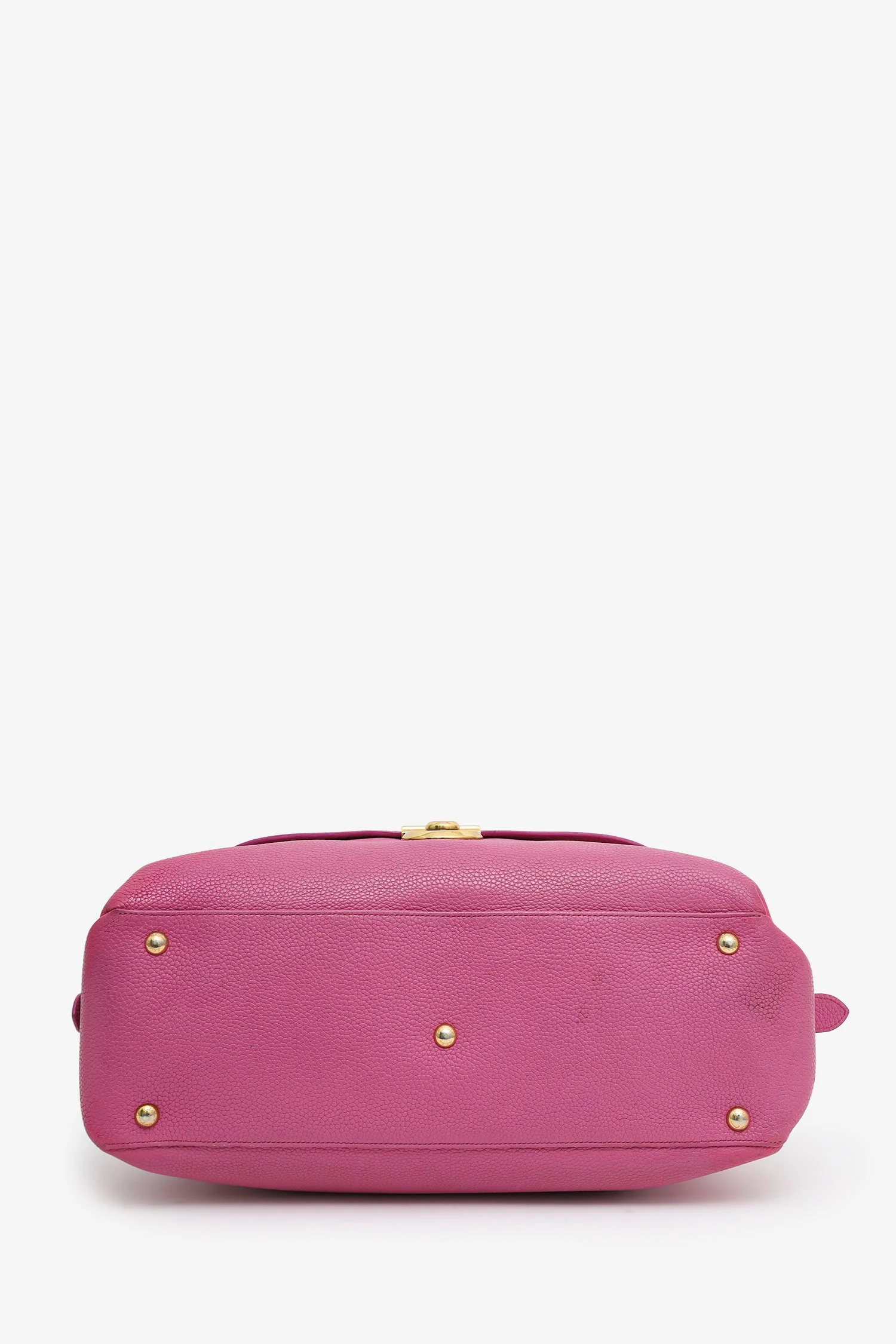 Salvatore Ferragamo Pink Leather 'Fiamma' Tote - Image 5