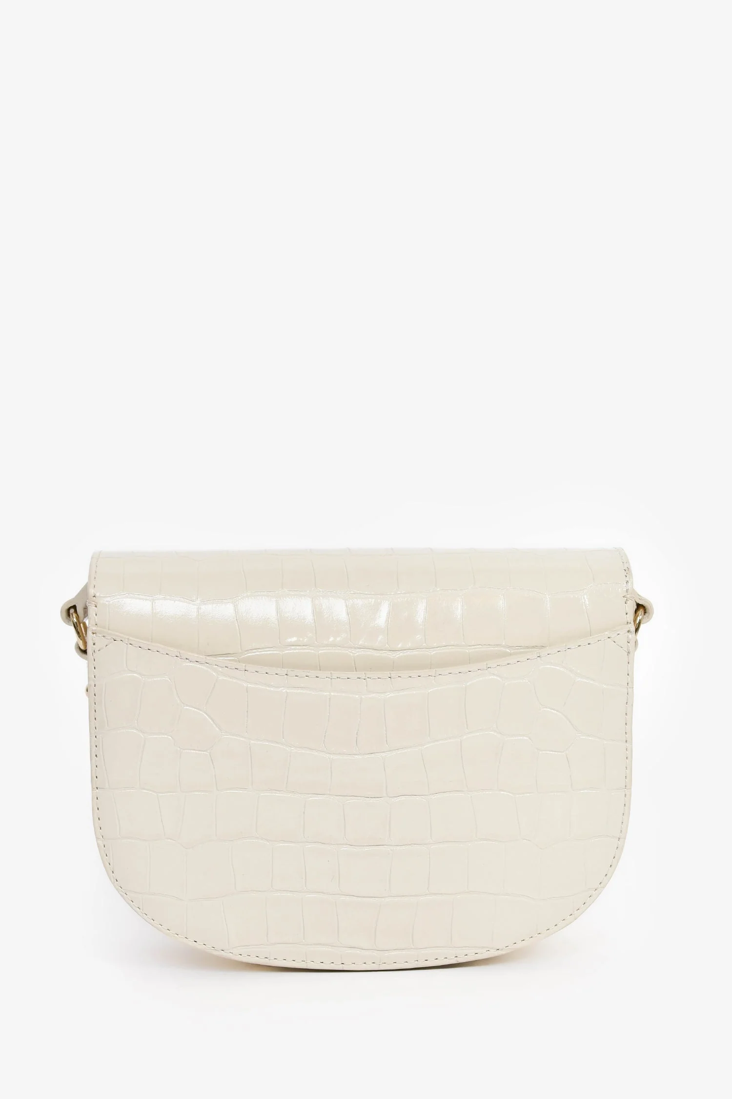 Sezane White Croc Embossed 'Claude' Crossbody Bag - Image 2
