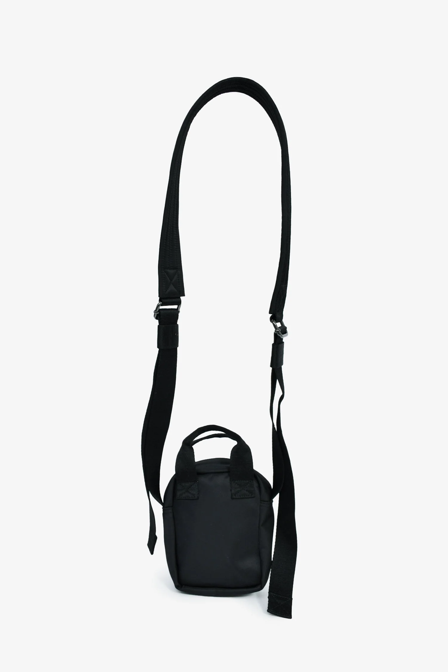 Simone Rocha Black Nylon Faux Pearl/Crystal Buckle Crossbody Bag - Image 3
