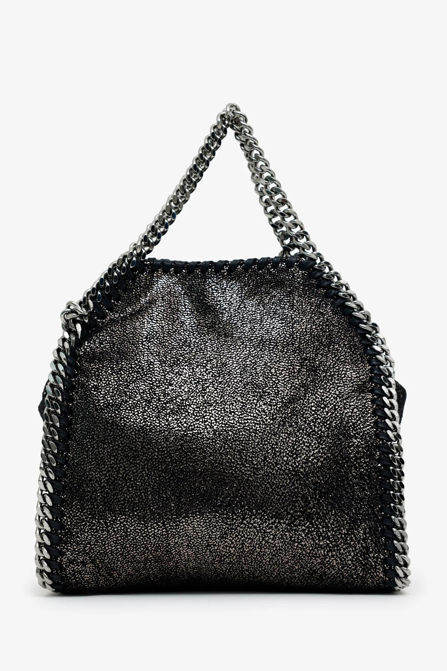 Stella Mccartney Black Faux Suede Mini Falabella Shoulder Bag - Image 2