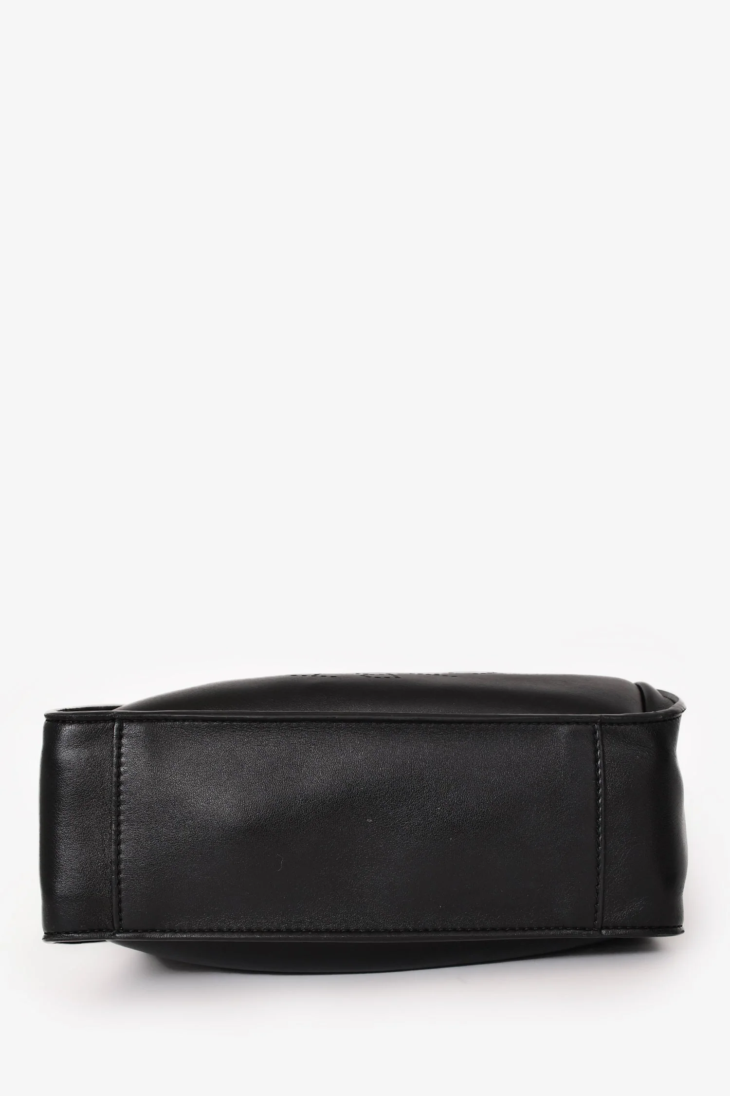 Stella McCartney Black Smooth Pleather Logo Square Crossbody Bag - Image 5
