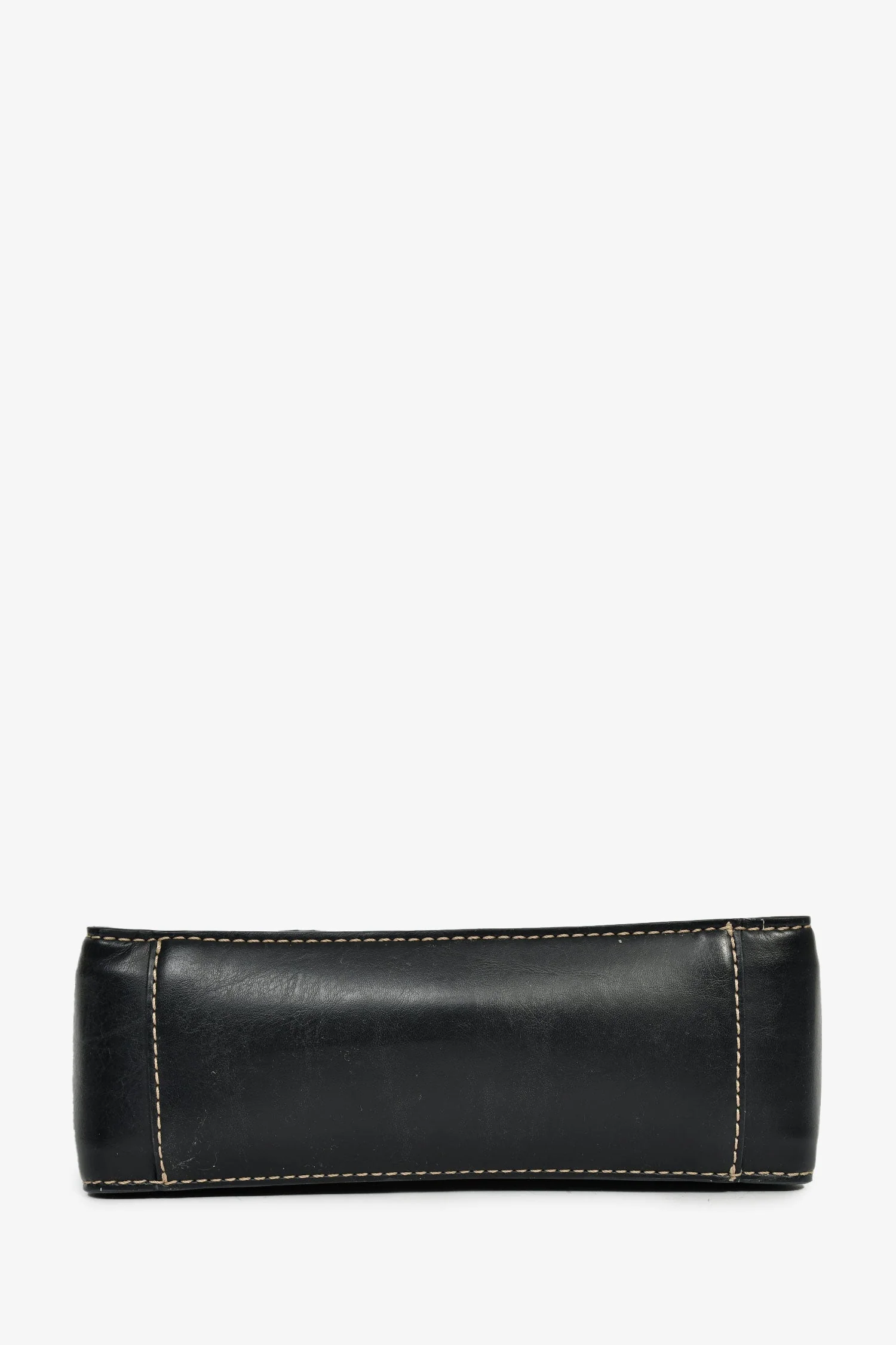 Stella McCartney Black Vegan Leather Logo Embellished Shoulder Bag - Image 5