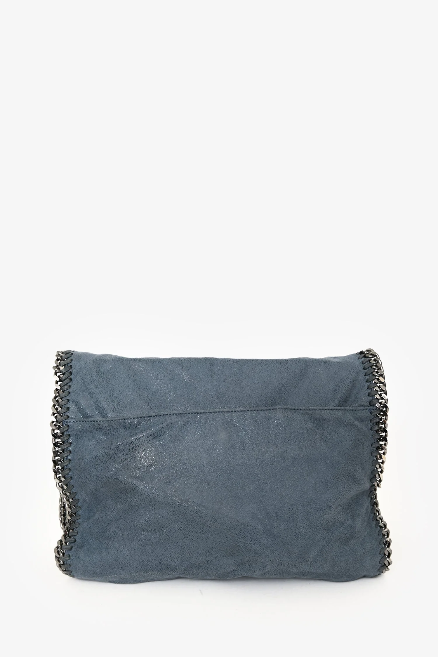 Stella McCartney Blue Falabella Fold Over Shoulder Bag - Image 3