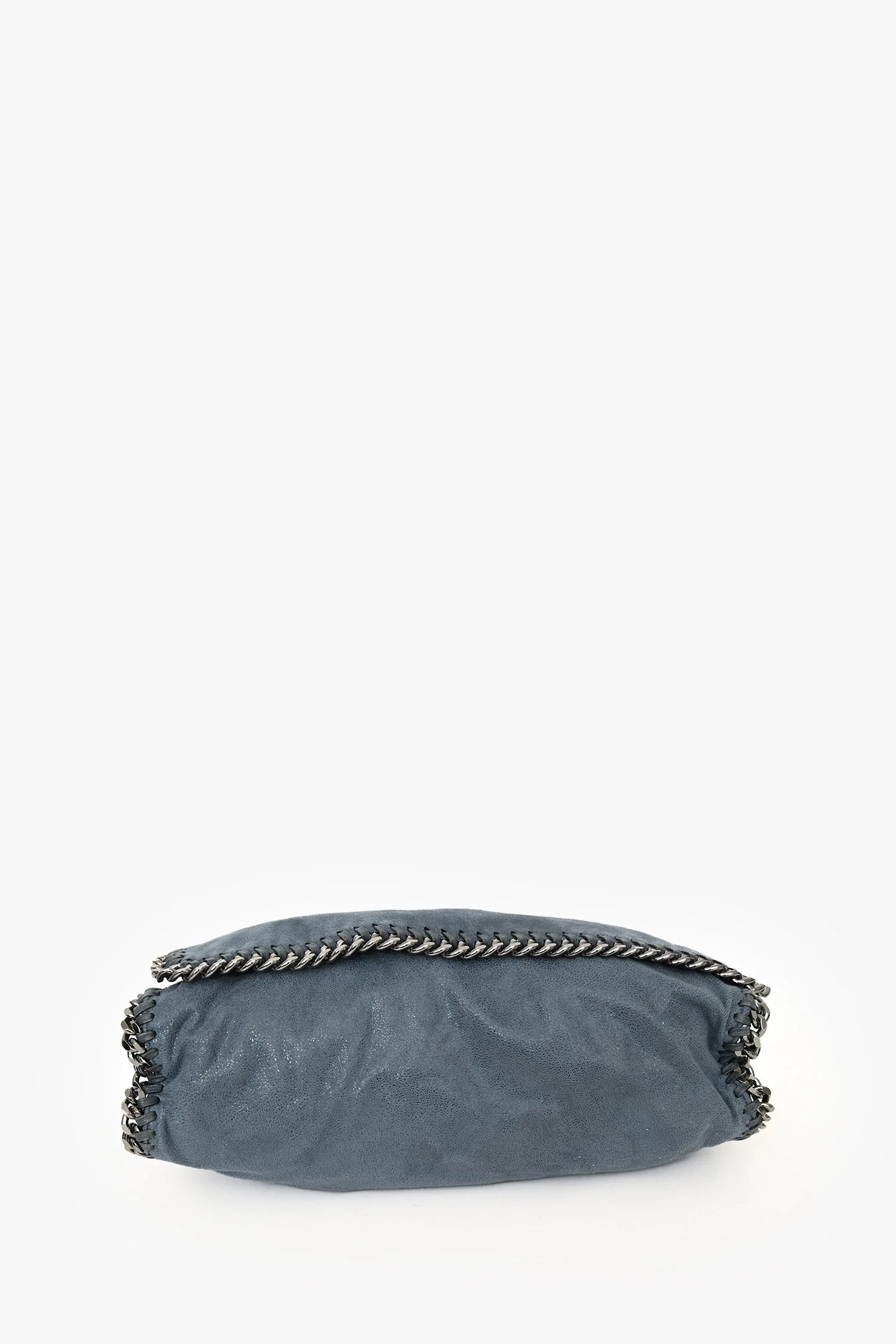Stella McCartney Blue Falabella Fold Over Shoulder Bag - Image 5