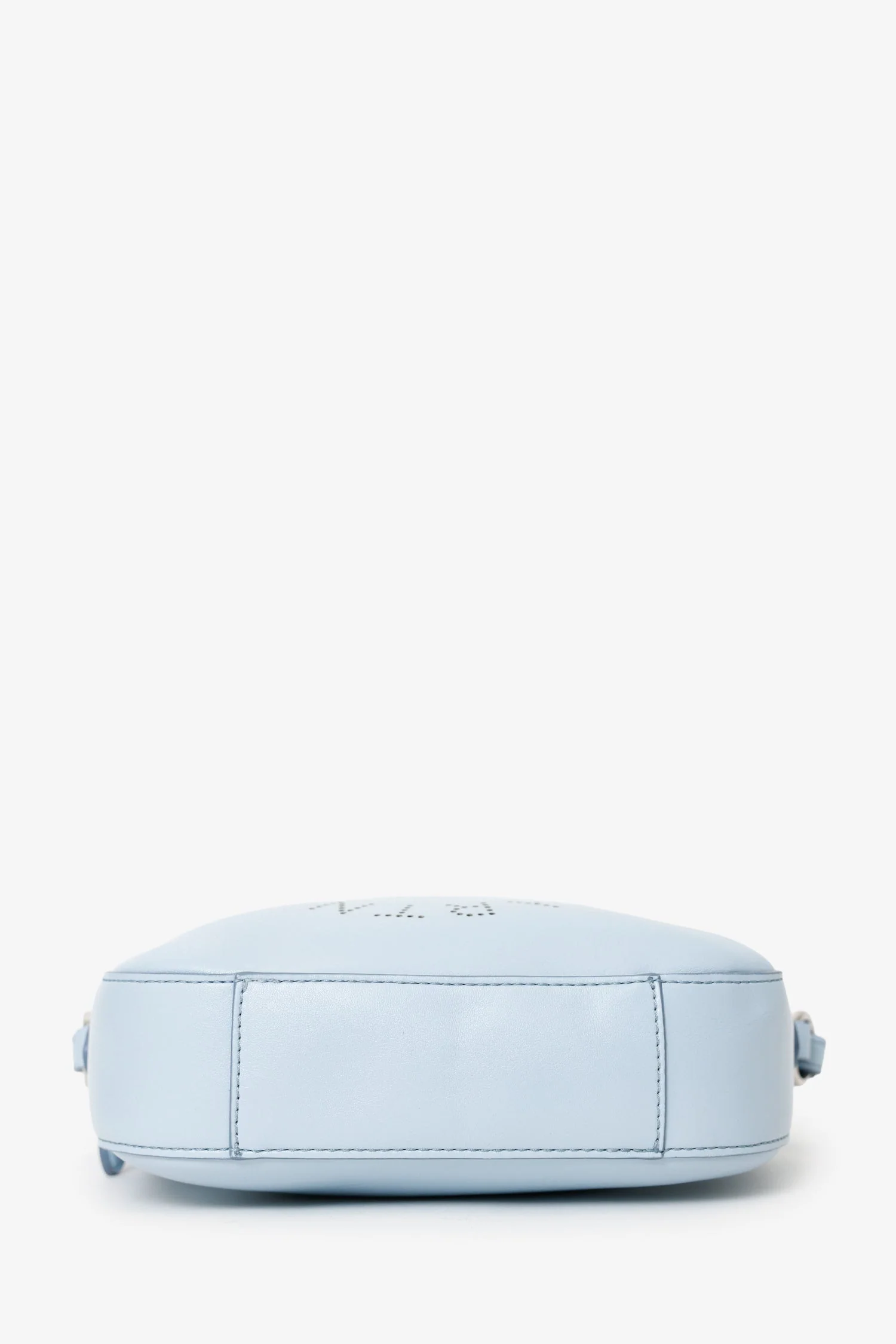 Stella McCartney Blue Vegan Leather Logo Small Crossbody Bag - Image 5