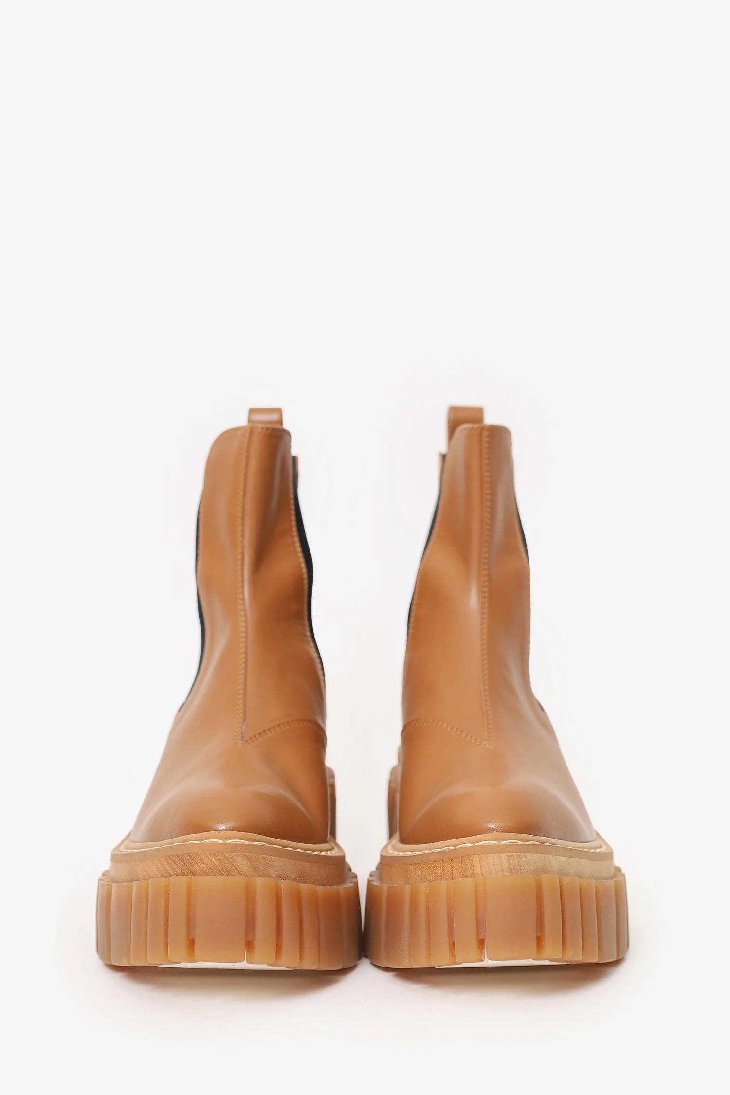 Stella McCartney Brown Emilie Chelsea Boots Size 40 - Image 3