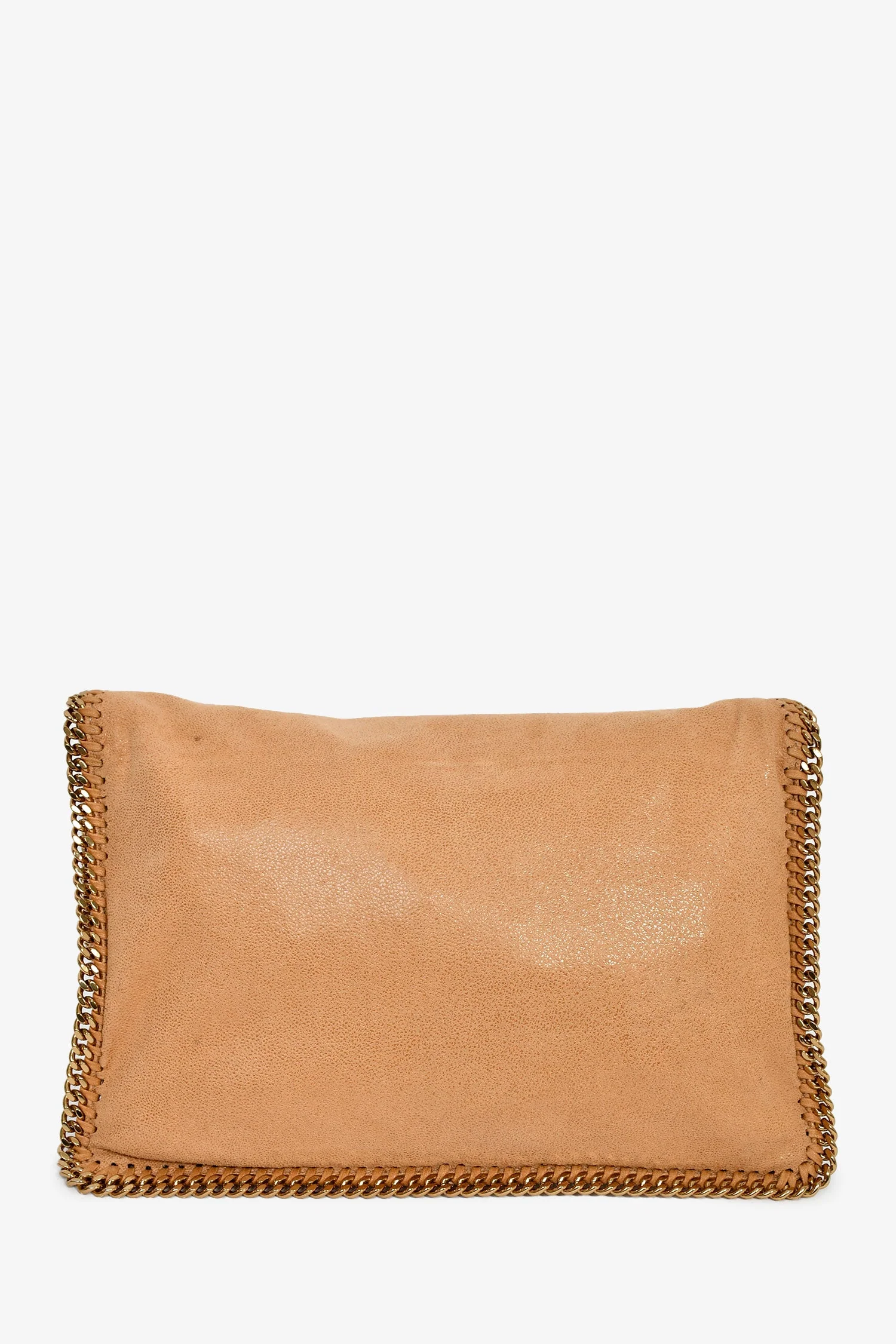 Stella McCartney Brown Vegan Suede Clutch - Image 2