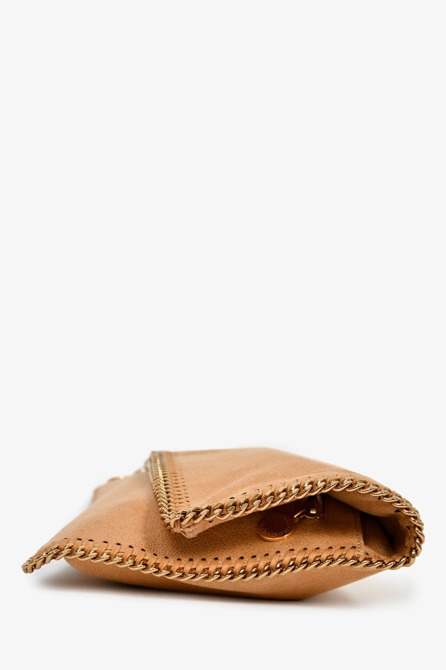 Stella McCartney Brown Vegan Suede Clutch - Image 3