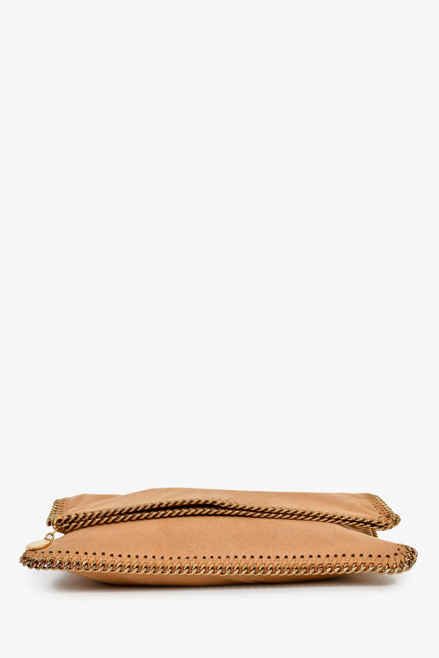 Stella McCartney Brown Vegan Suede Clutch - Image 5