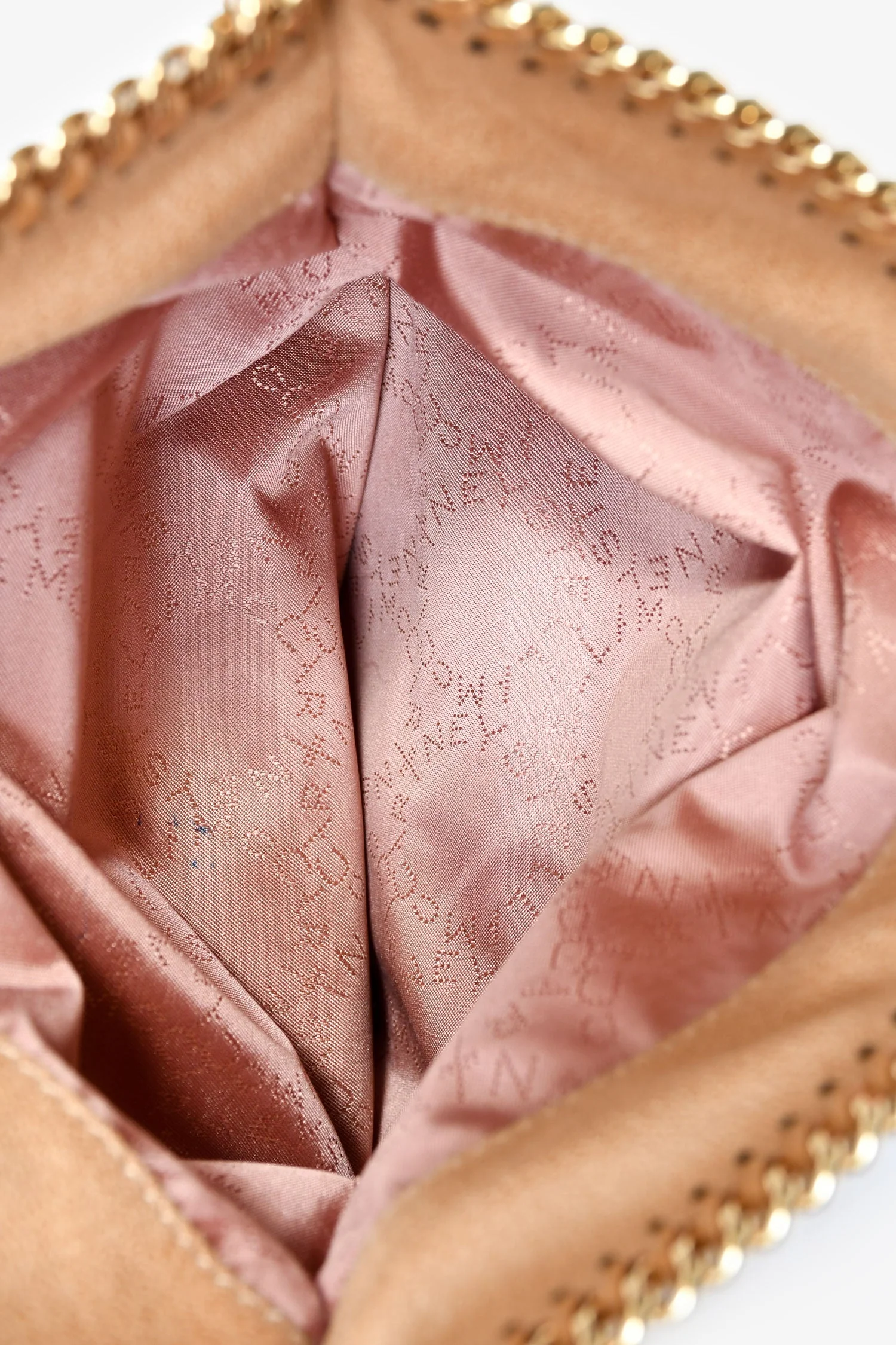 Stella McCartney Brown Vegan Suede Clutch - Image 7