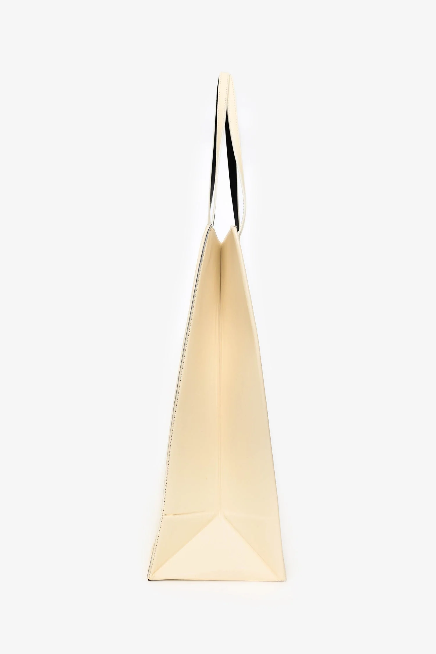 Stella McCartney Cream Leather Flat Tote - Image 3