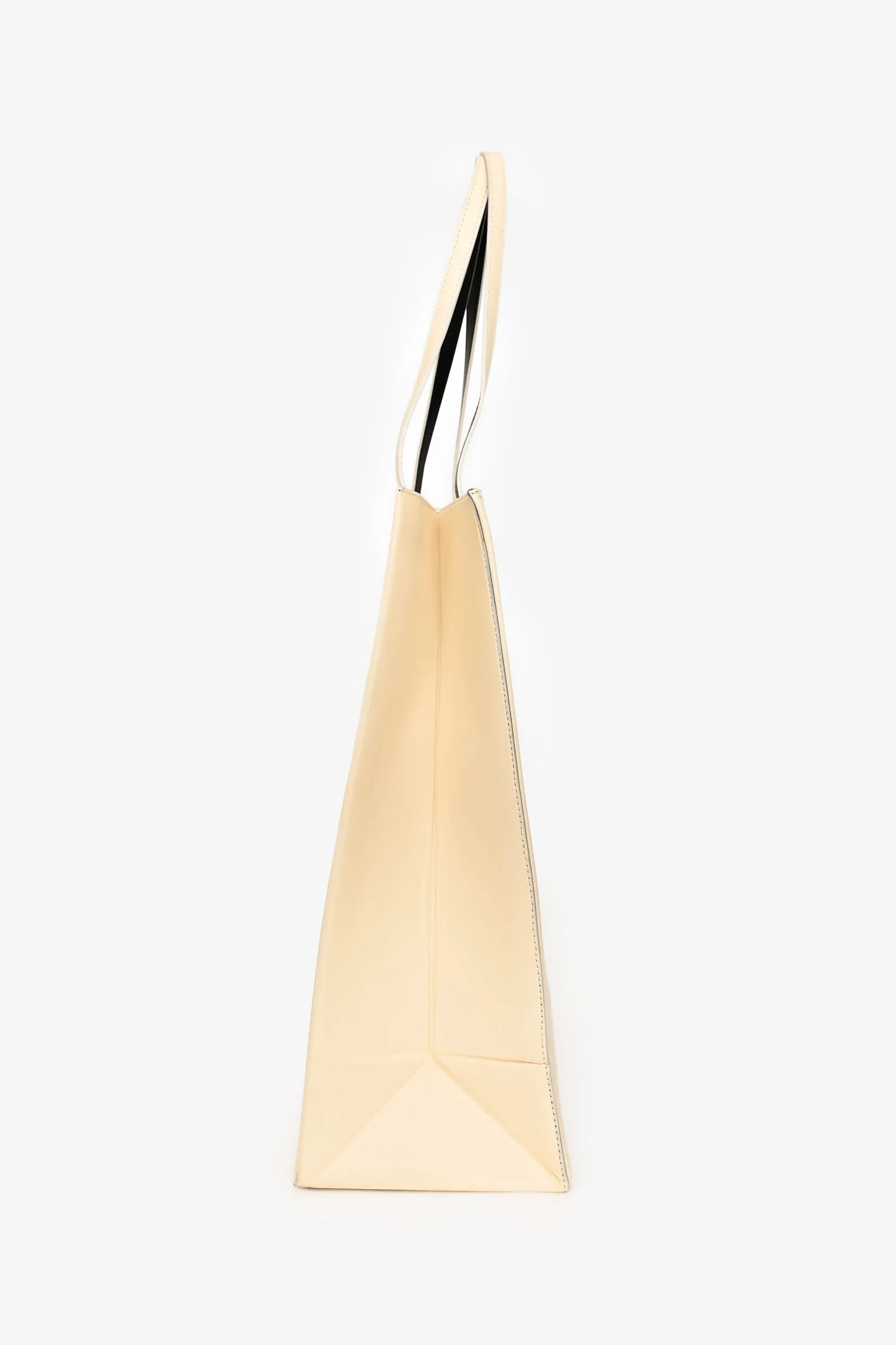 Stella McCartney Cream Leather Flat Tote - Image 4