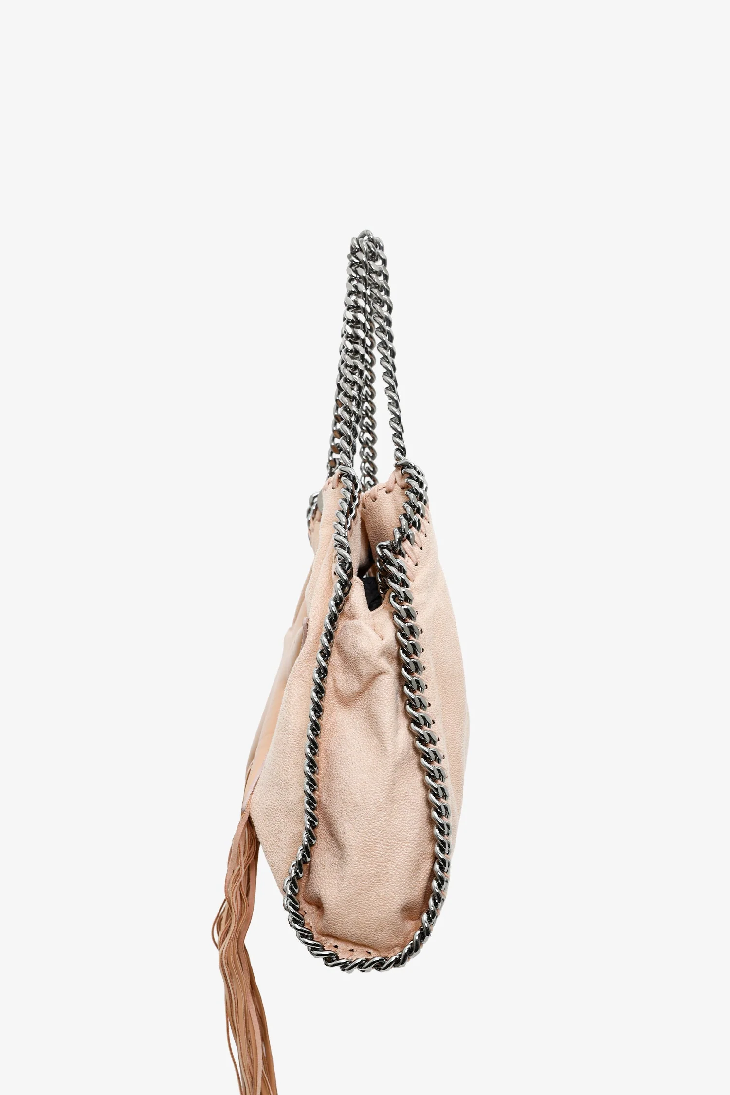 Stella McCartney Nude Leather Small Star Fringe Falabella Crossbody Bag - Image 3