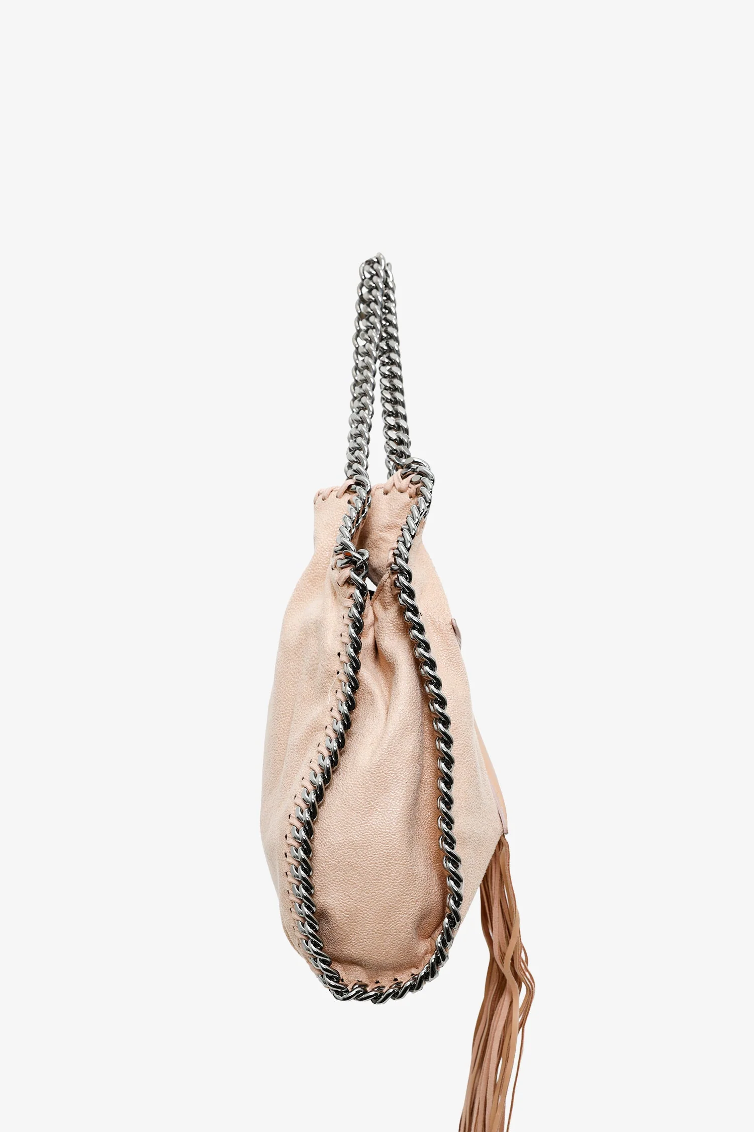 Stella McCartney Nude Leather Small Star Fringe Falabella Crossbody Bag - Image 4