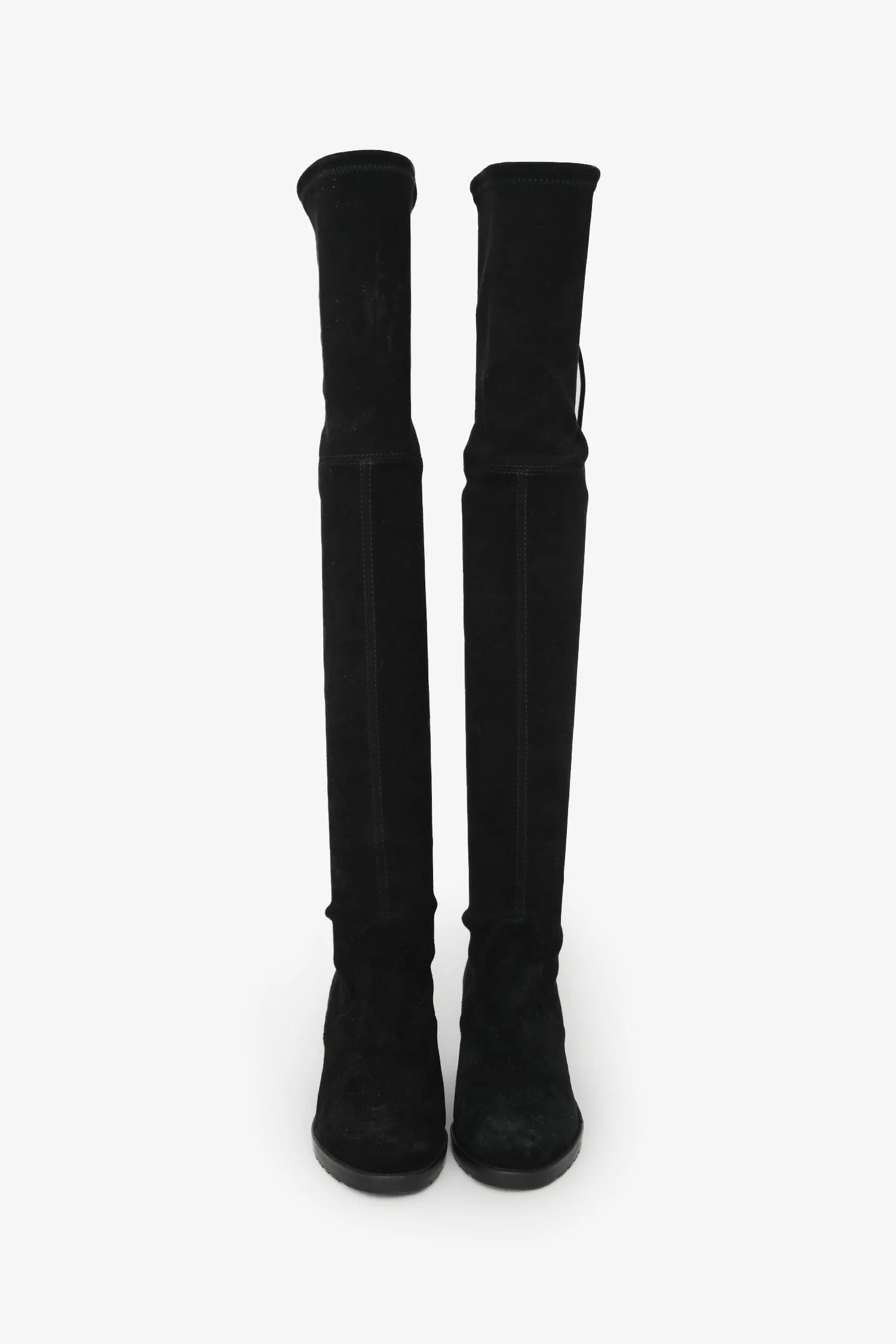 Stuart Weitzman Black Suede Tieland Over the Knee Boots Size 5 - Image 3