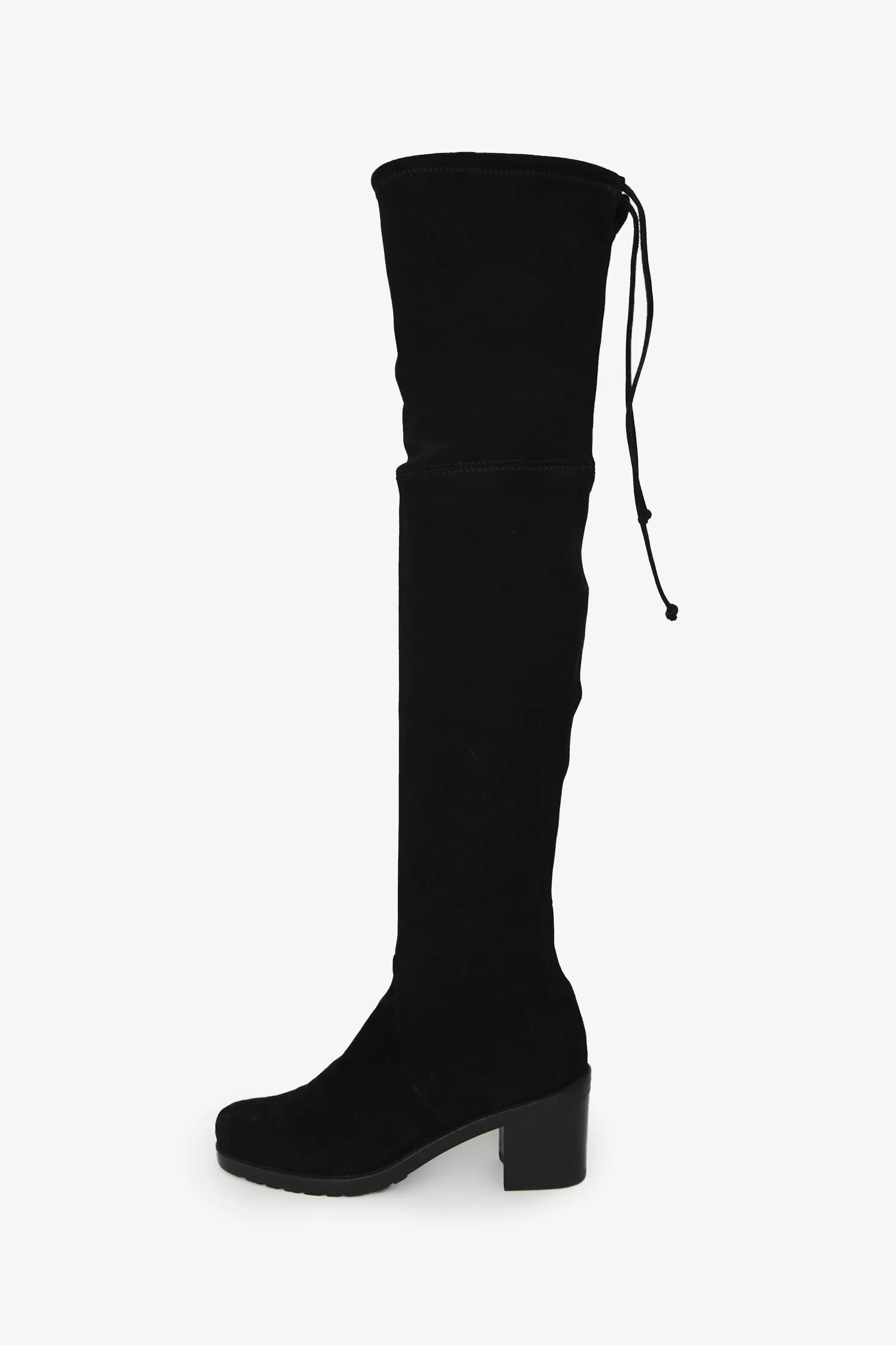 Stuart Weitzman Black Suede Tieland Over the Knee Boots Size 5 - Image 5