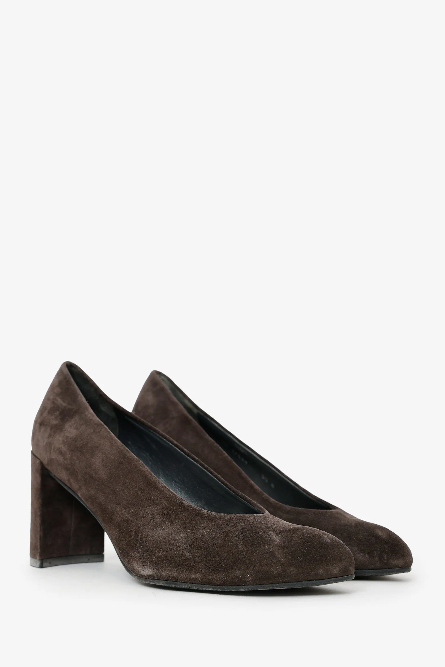 Stuart Weitzman Brown Suede Pointed Toe Heels Size 5.5 - Image 2