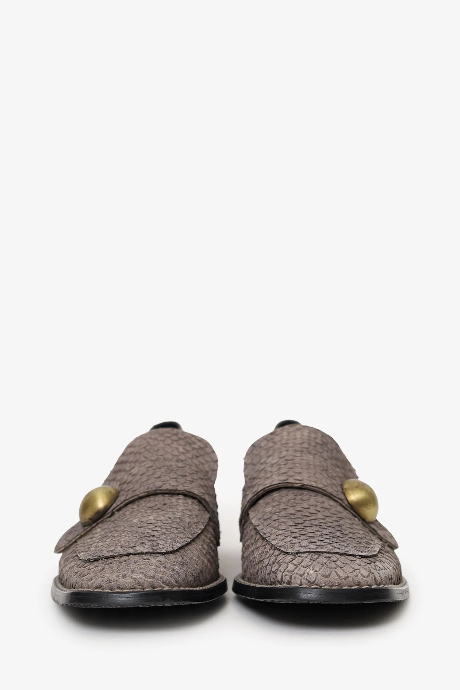 Stuart Weitzman Grey Snake Loafer Size 6 - Image 3