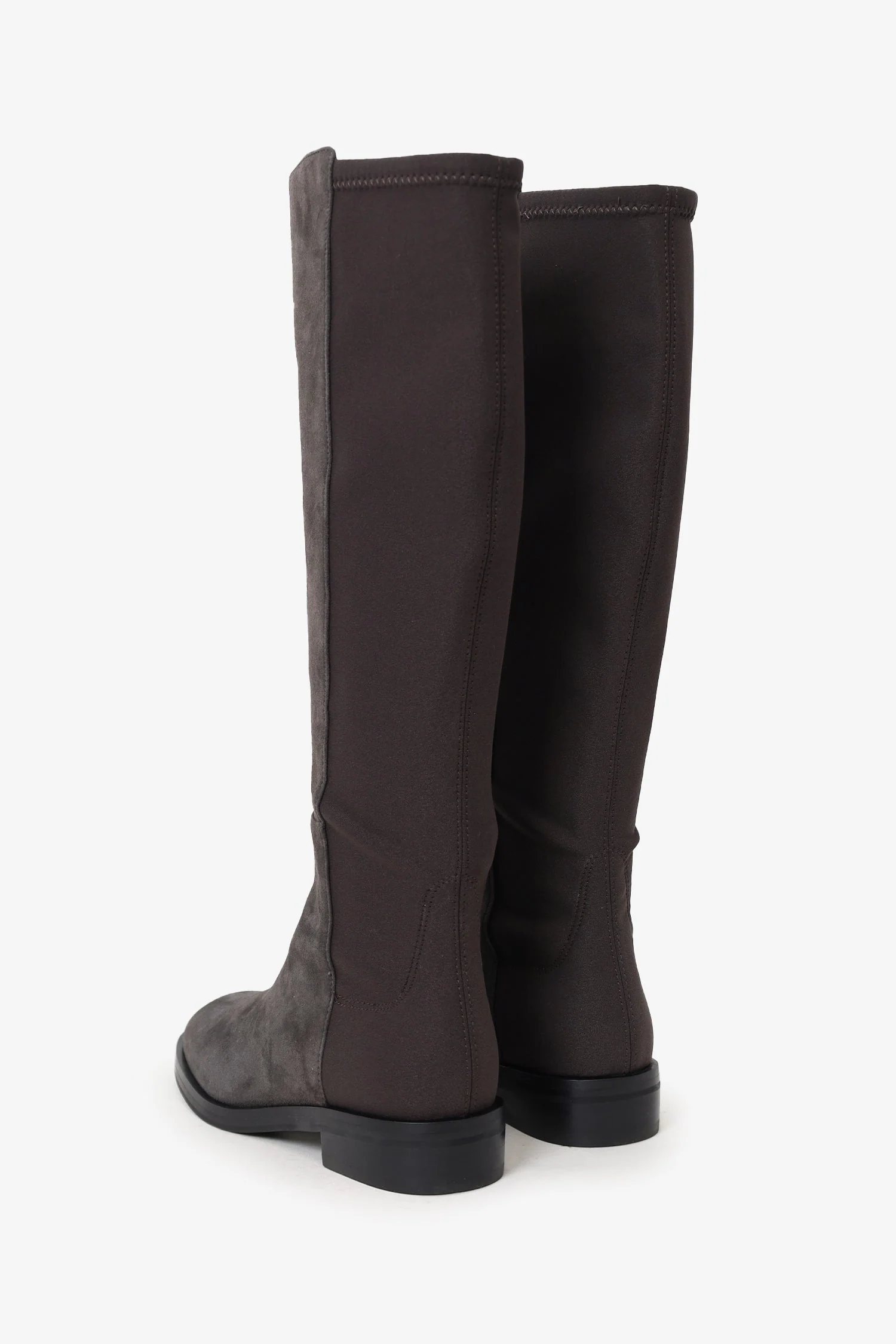 Stuart Weitzman Grey Suede Creer City Boots Size 36.5 - Image 4