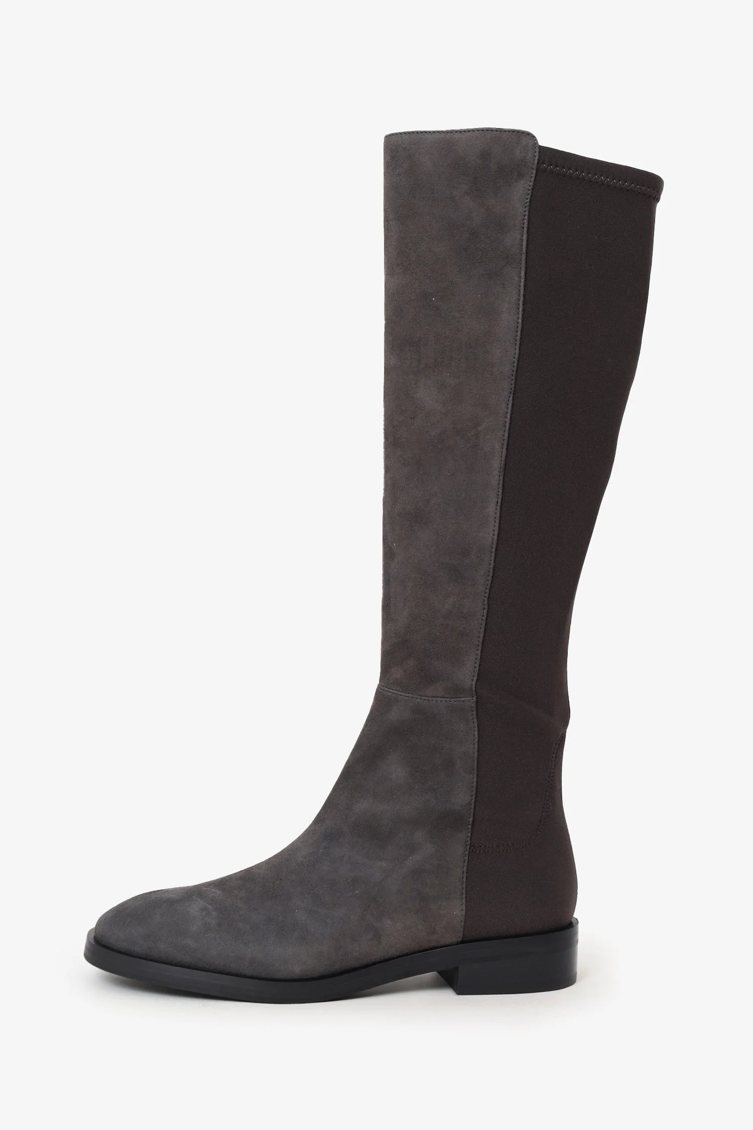 Stuart Weitzman Grey Suede Creer City Boots Size 36.5 - Image 5