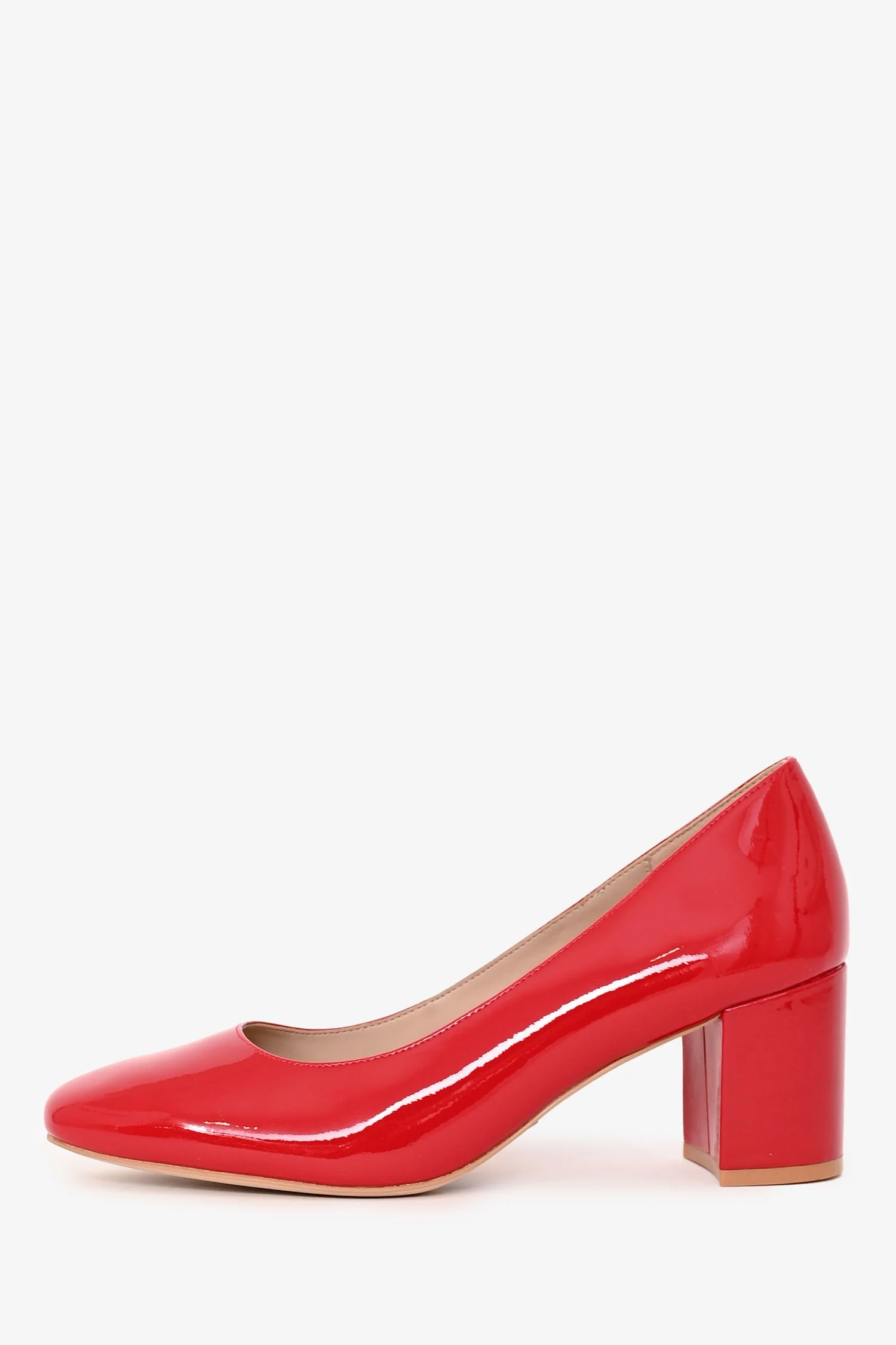 Stuart Weitzman Red Patent Block Heels Size 10 - Image 4