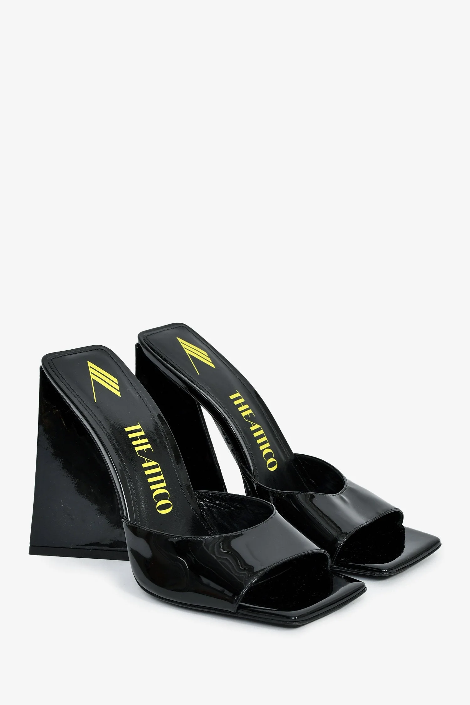 The Attico Black Patent 'Devon' Heels Size 39 - Image 2