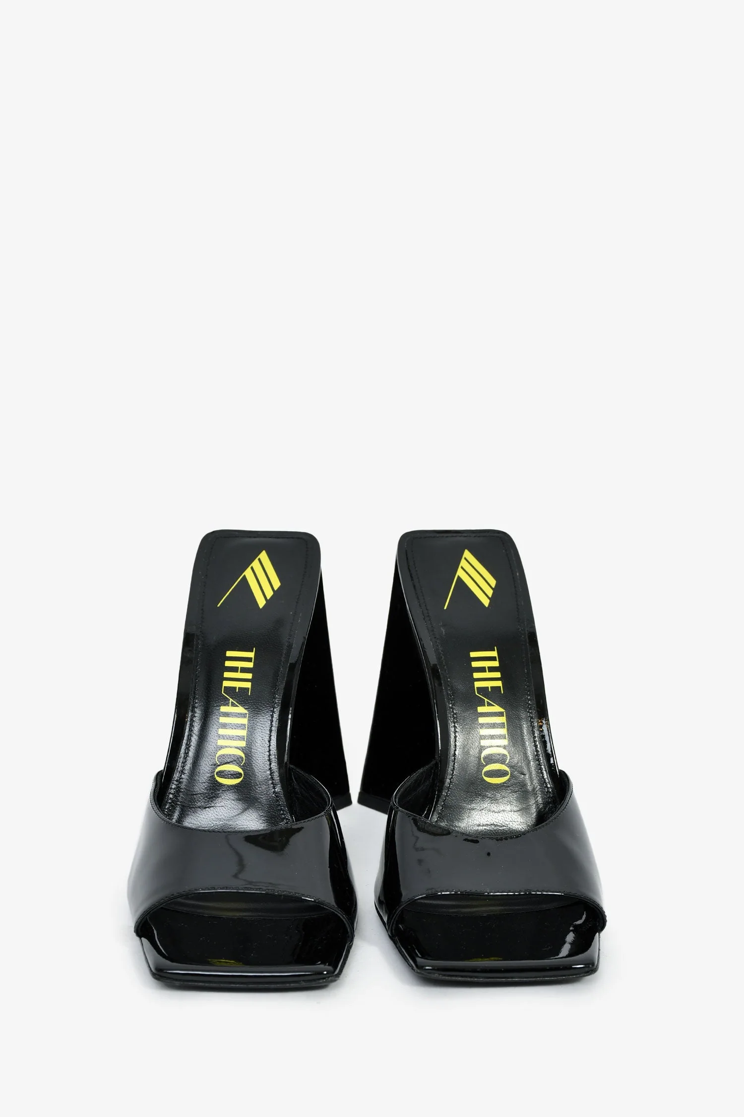 The Attico Black Patent 'Devon' Heels Size 39 - Image 3