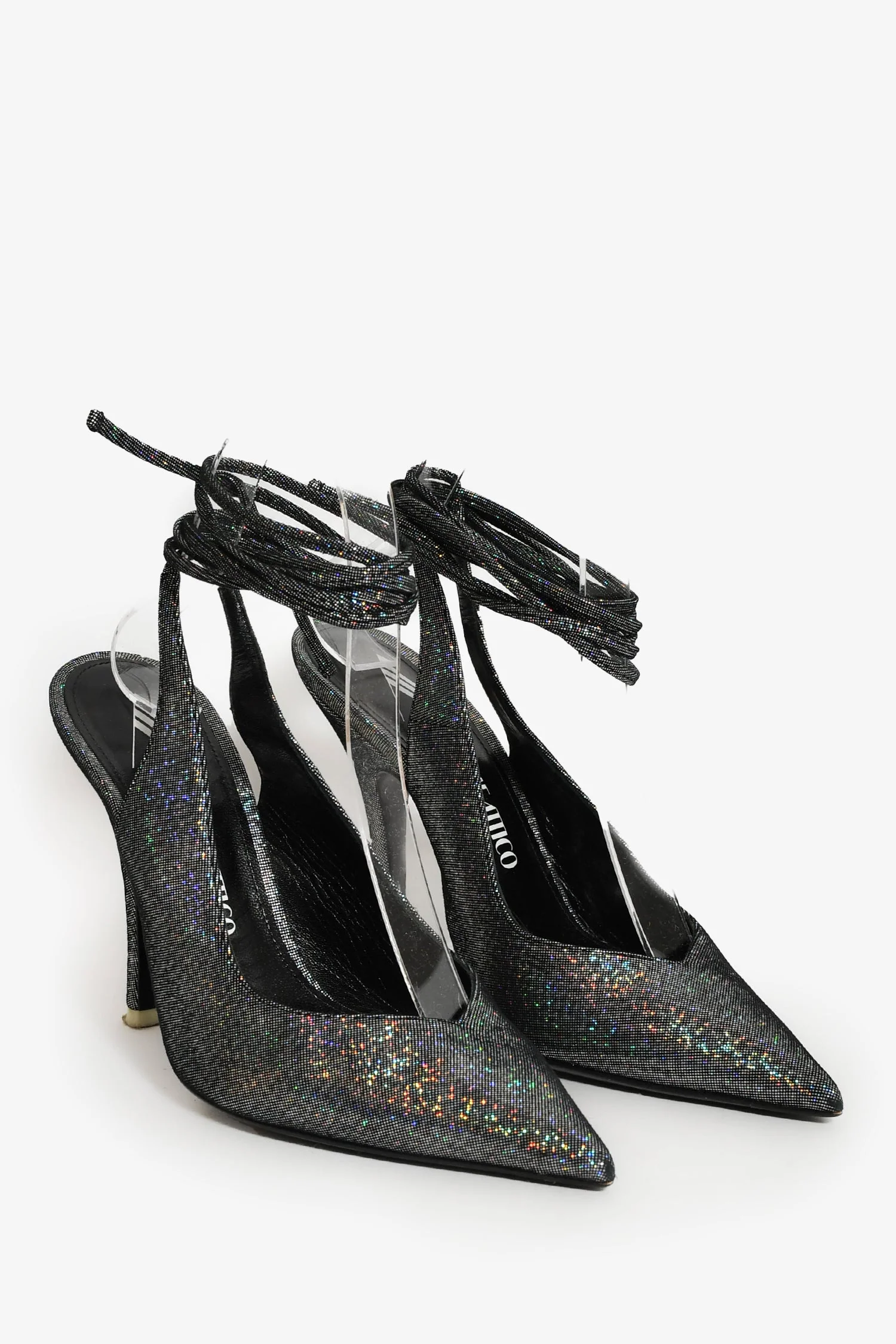 The Attico Multicolour Metallic Venus Heels Size 38 - Image 2