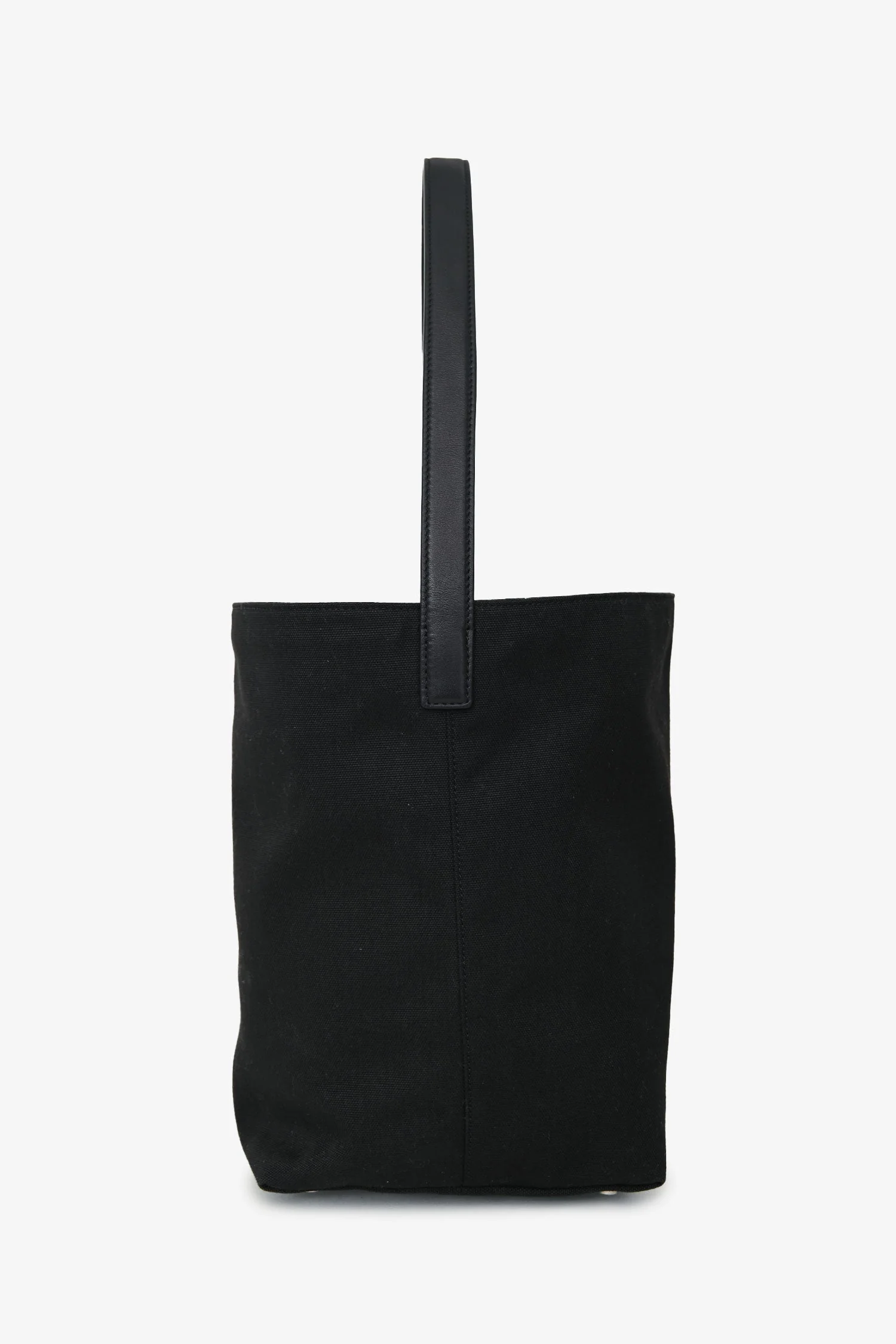 The Row Black Canvas/Leather 'N/S Park' Medium Tote Bag - Image 3
