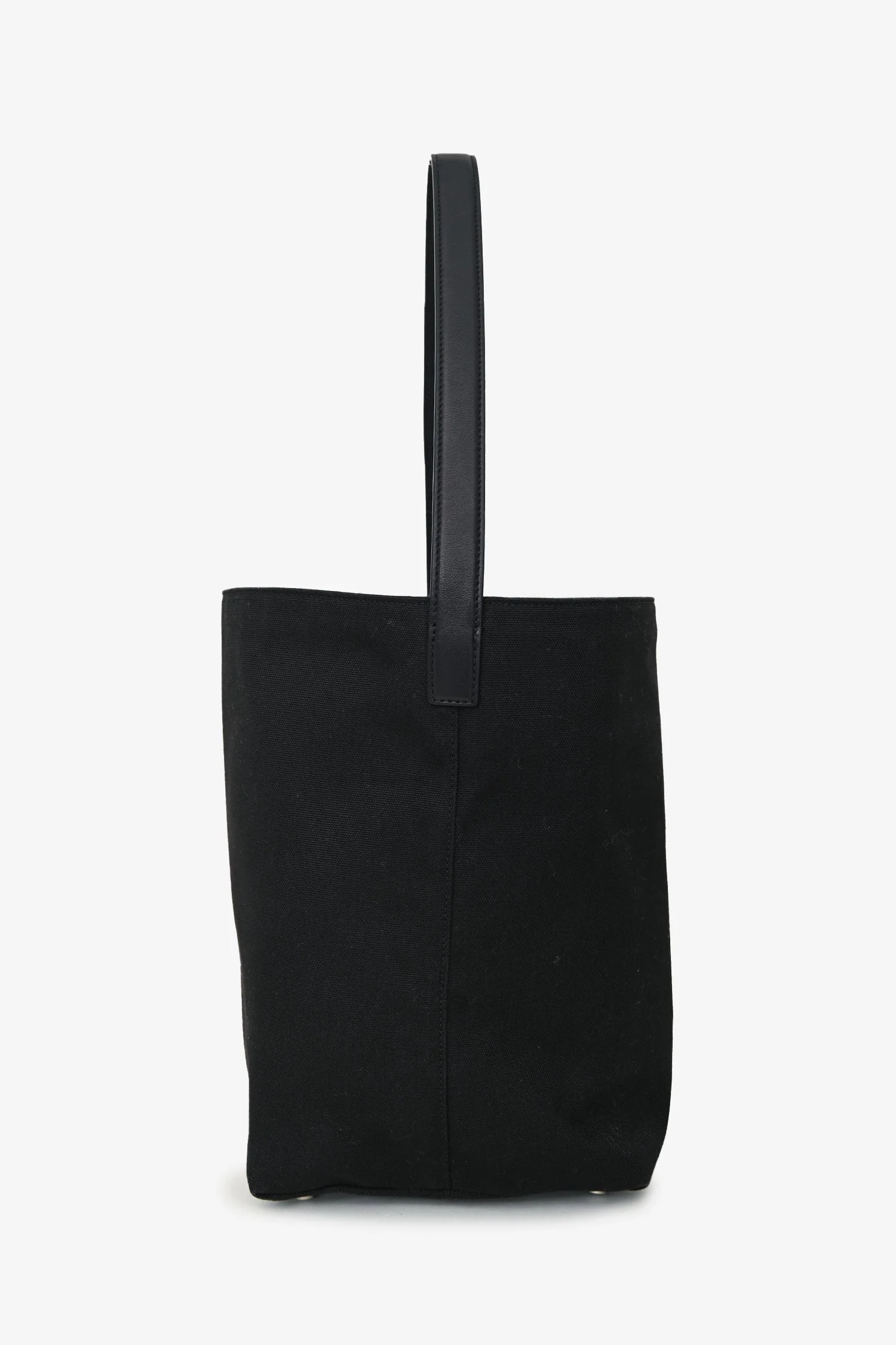 The Row Black Canvas/Leather 'N/S Park' Medium Tote Bag - Image 4