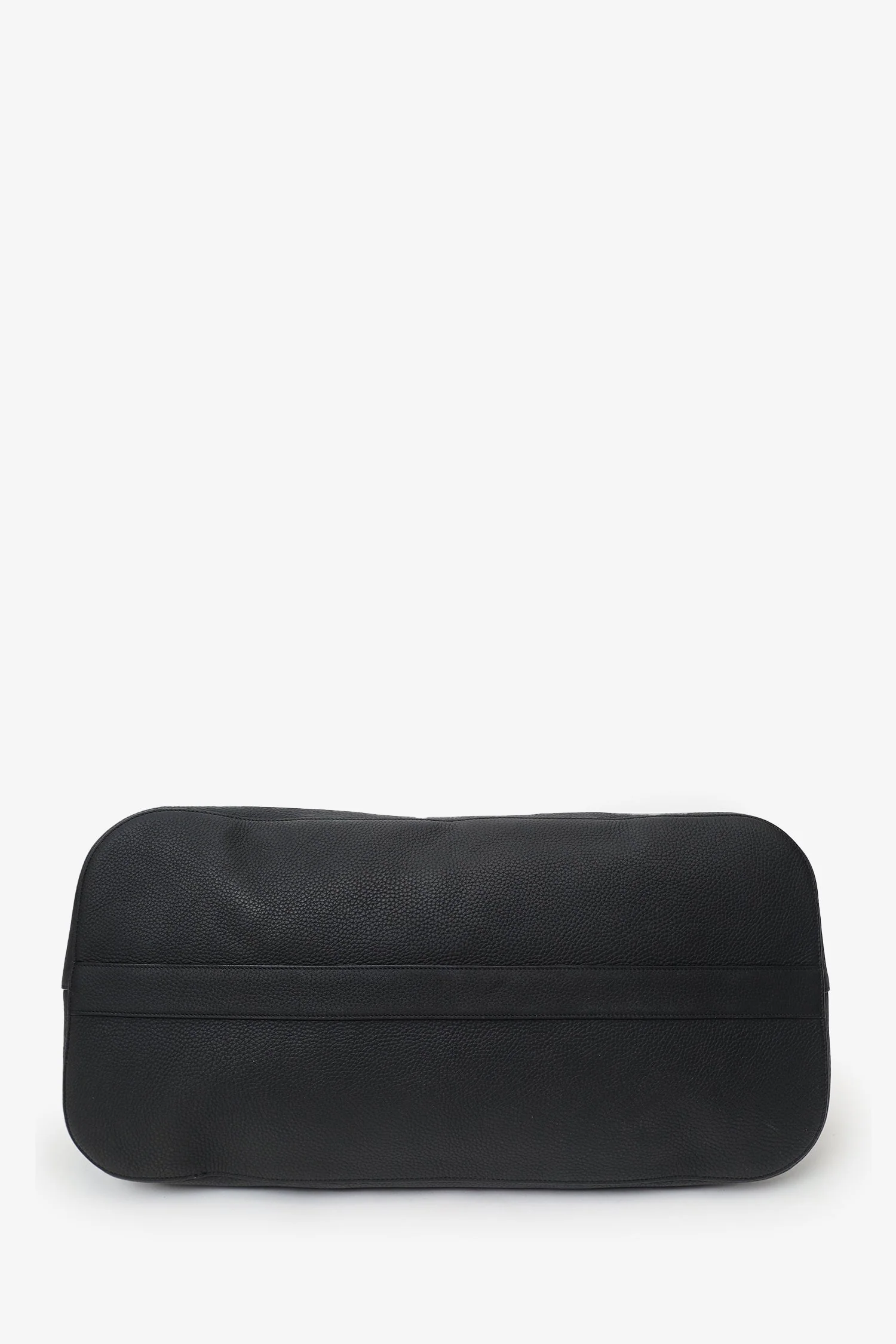 The Row Black Grained Leather Large Devon Weekend Bag - Image 6