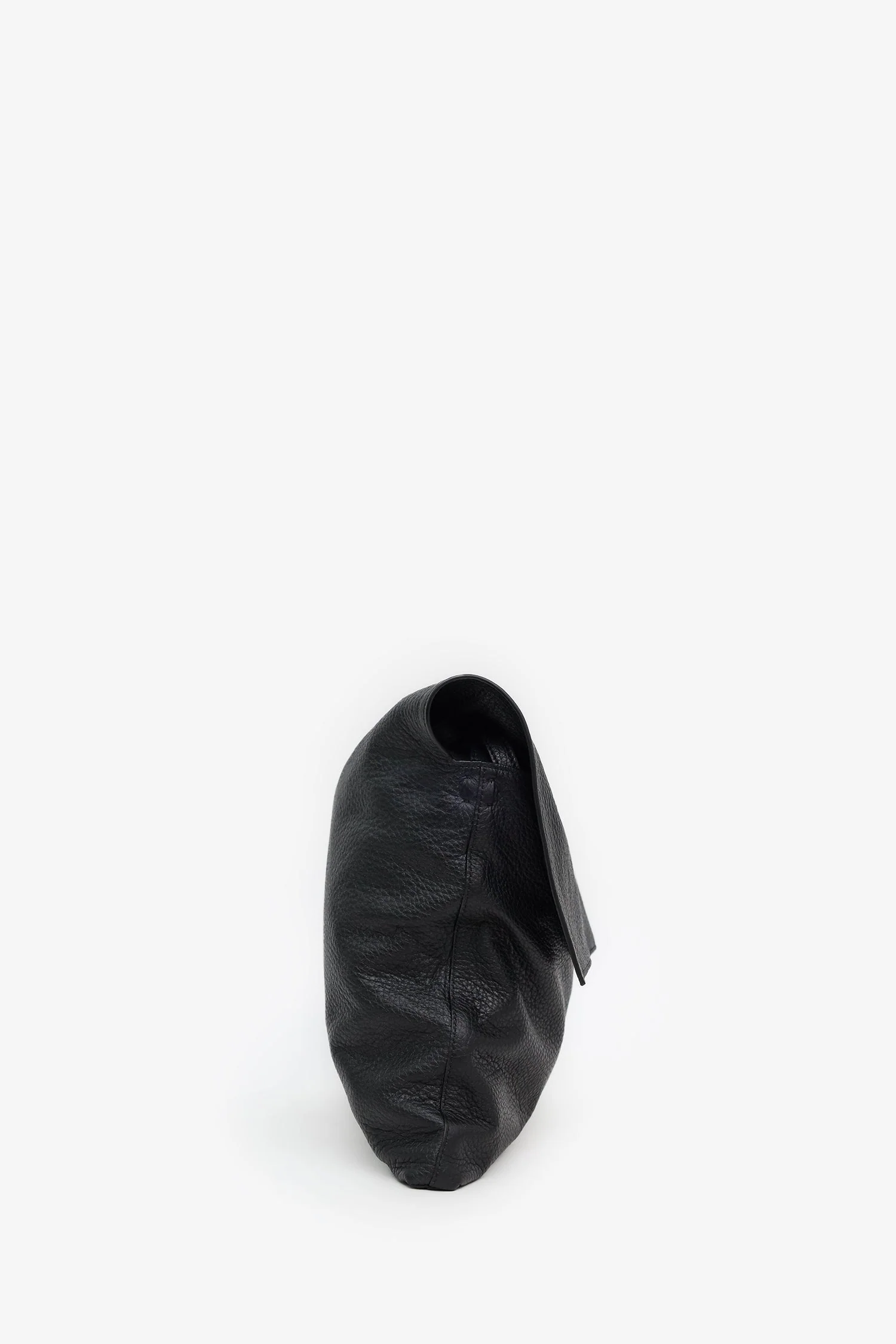 The Row Black Grained Leather Nan Shoulder Bag - Image 3