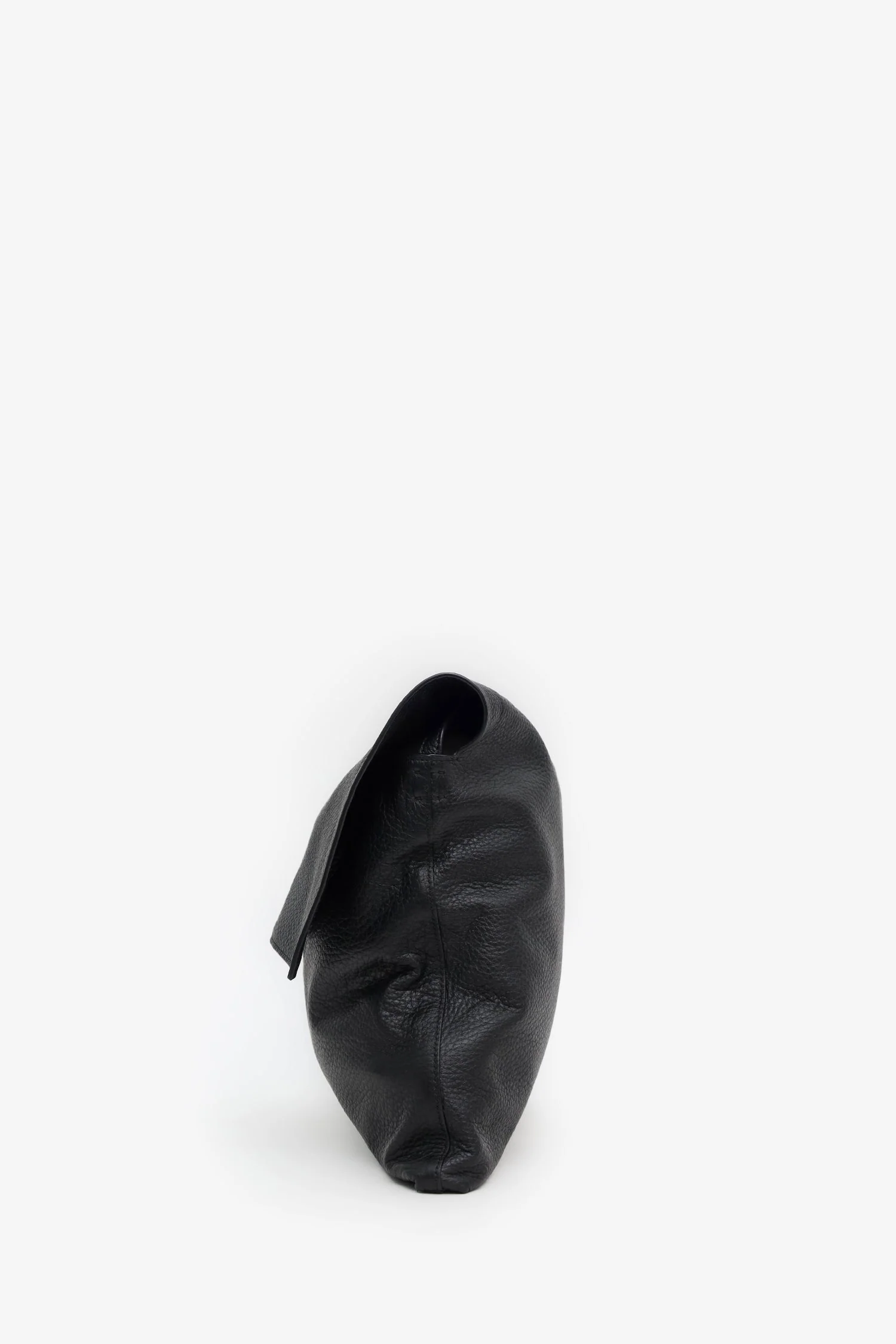 The Row Black Grained Leather Nan Shoulder Bag - Image 4