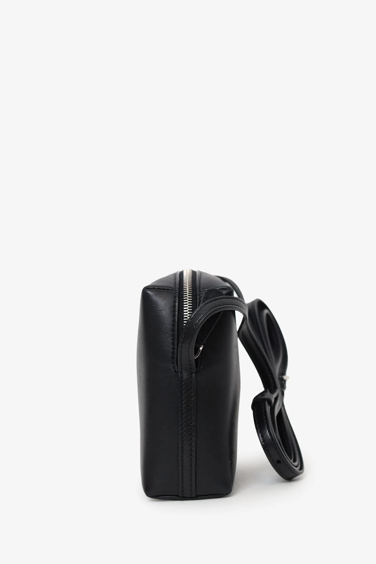 The Row Black Leather Regent Crossbody Bag - Image 3