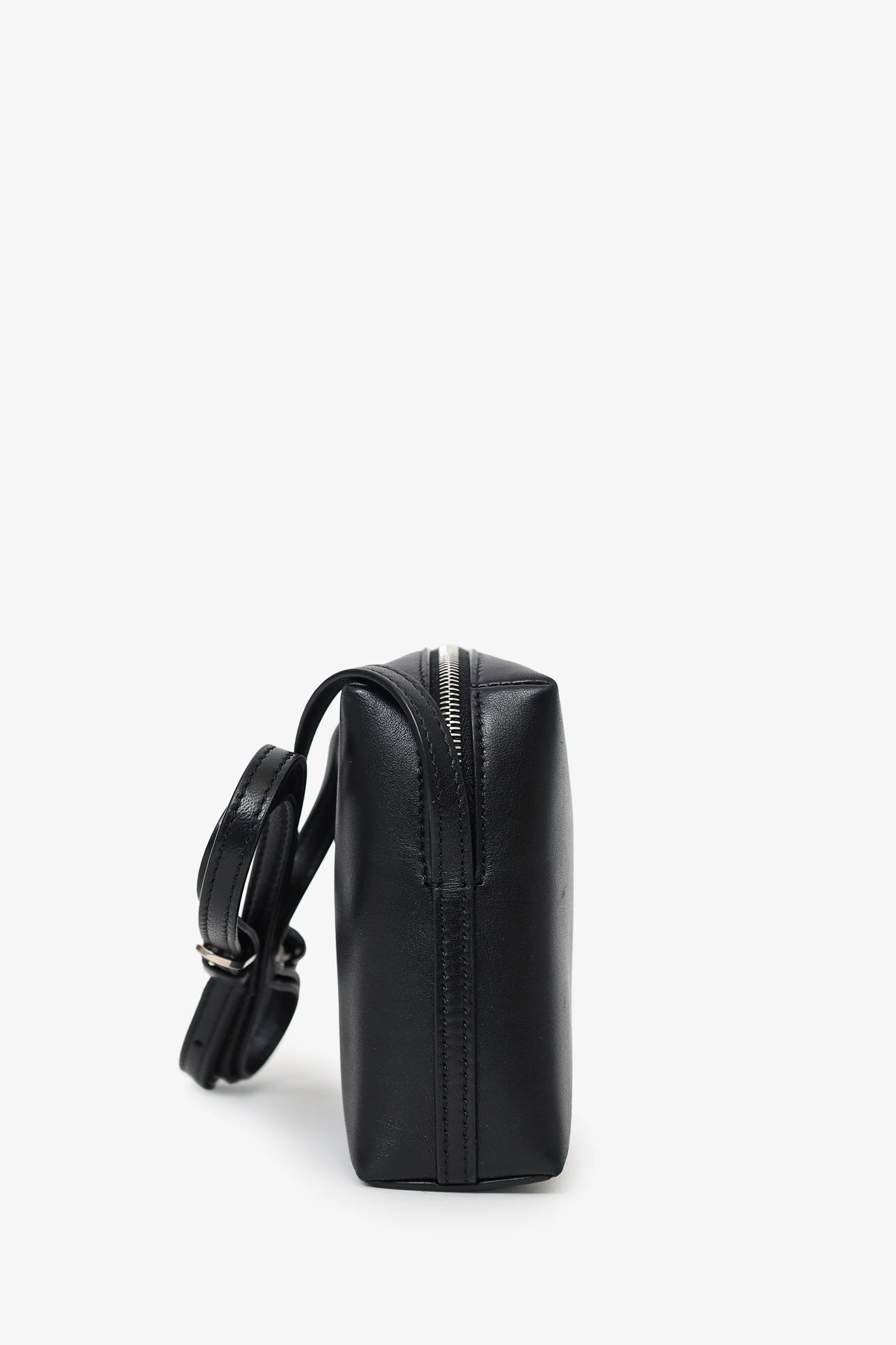 The Row Black Leather Regent Crossbody Bag - Image 4